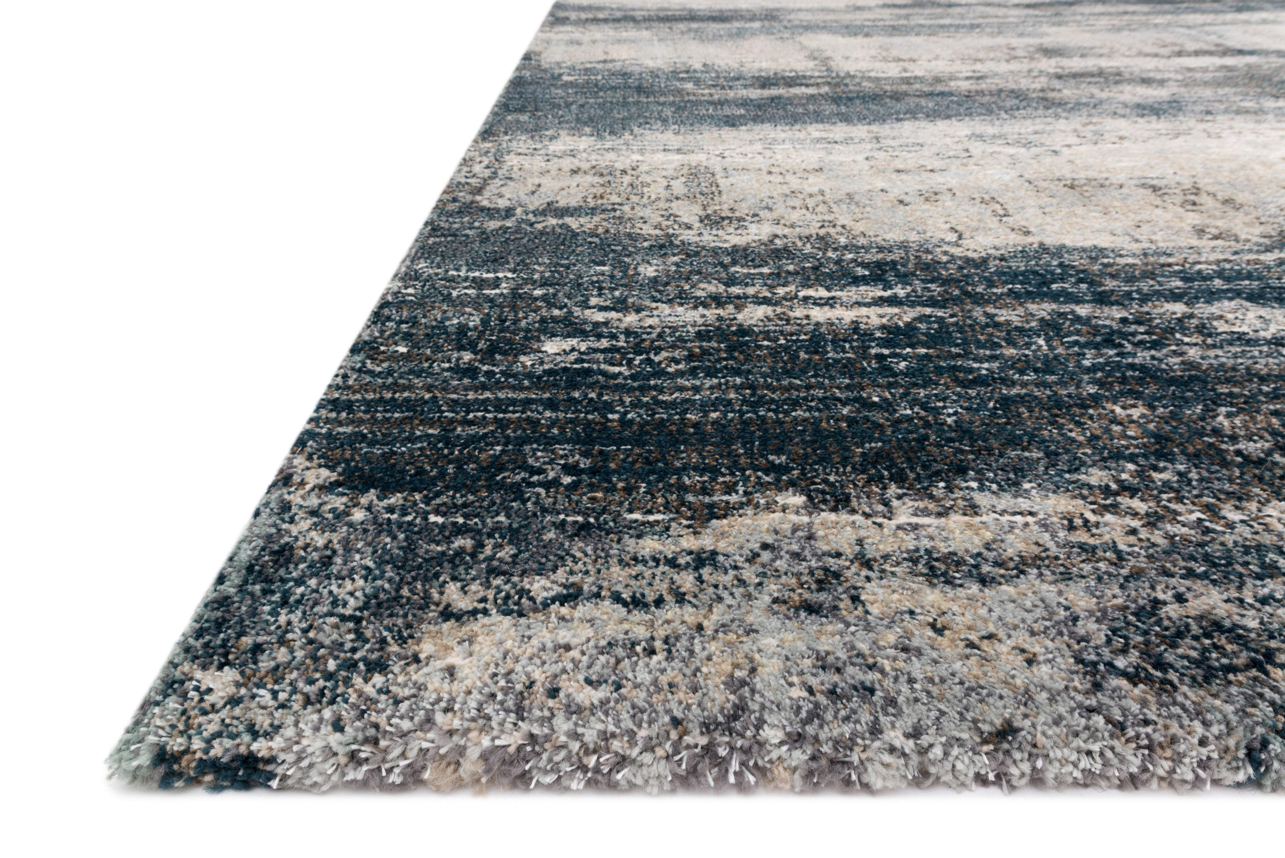 Loloi Augustus Navy / Stone Rug RUGS - synthetic Loloi
