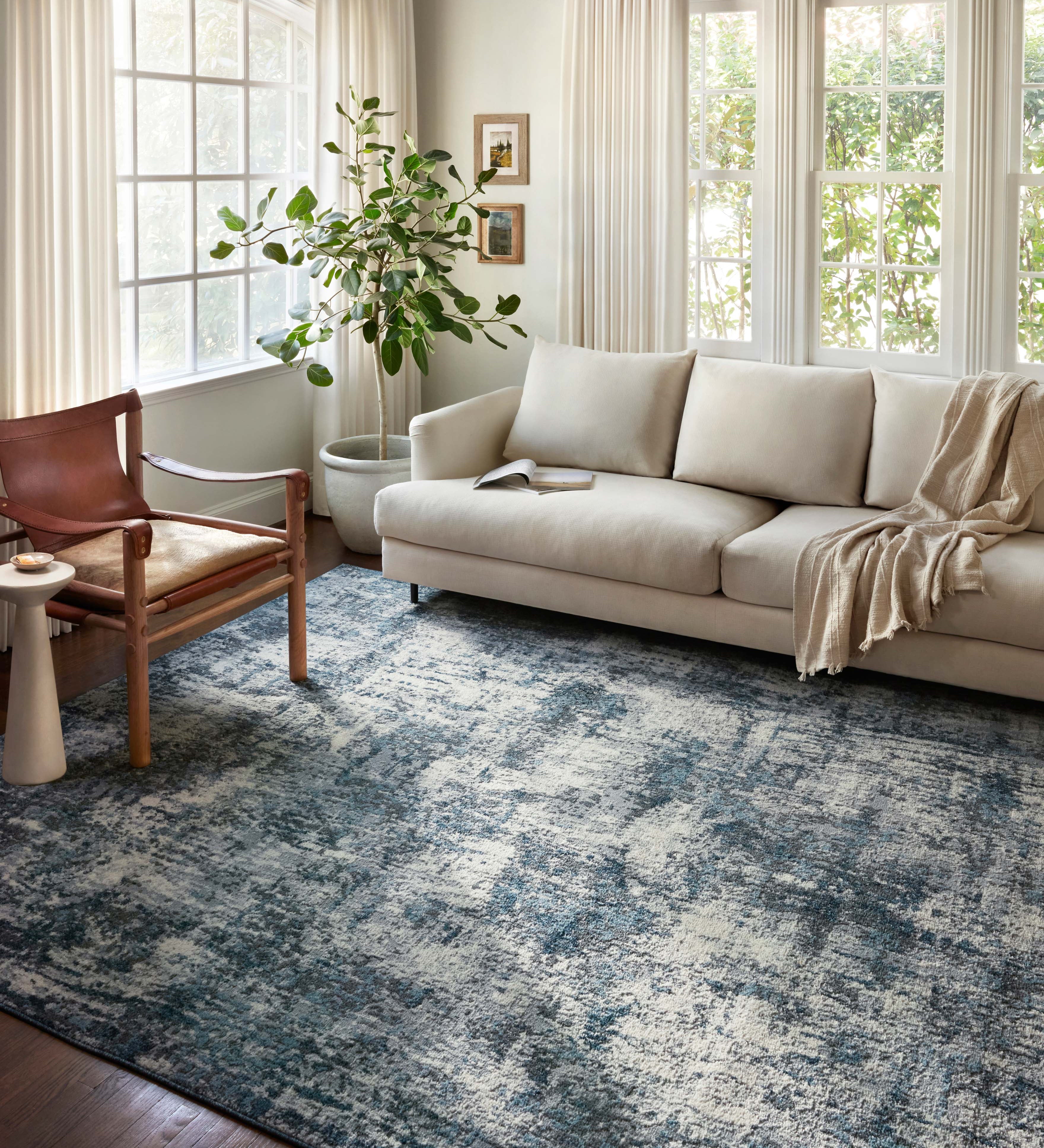 Loloi Austen Natural / Ocean Rug RUGS - synthetic Loloi