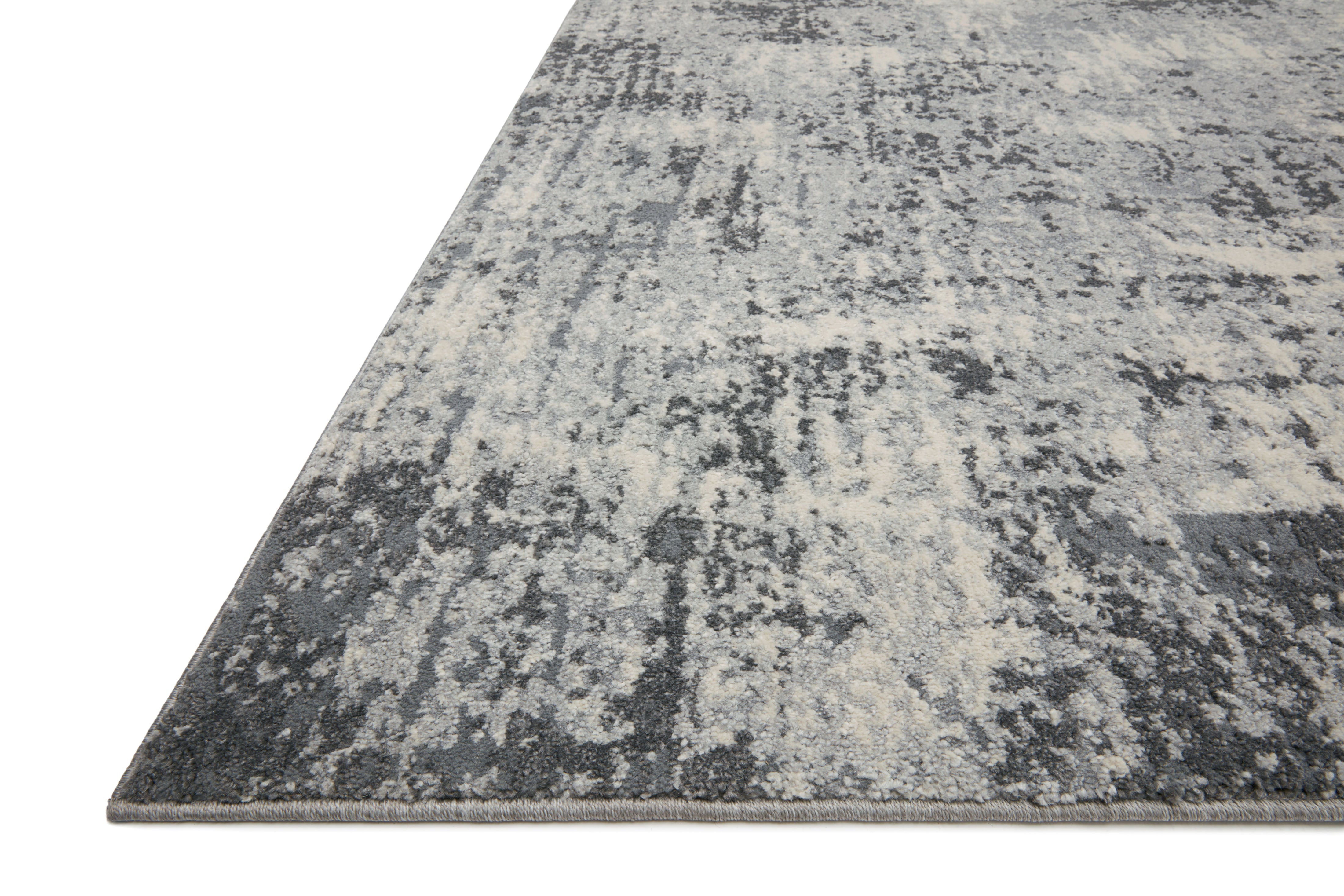 Loloi Austen Pebble / Charcoal Rug No.2 RUGS - synthetic Loloi 18" x 18"