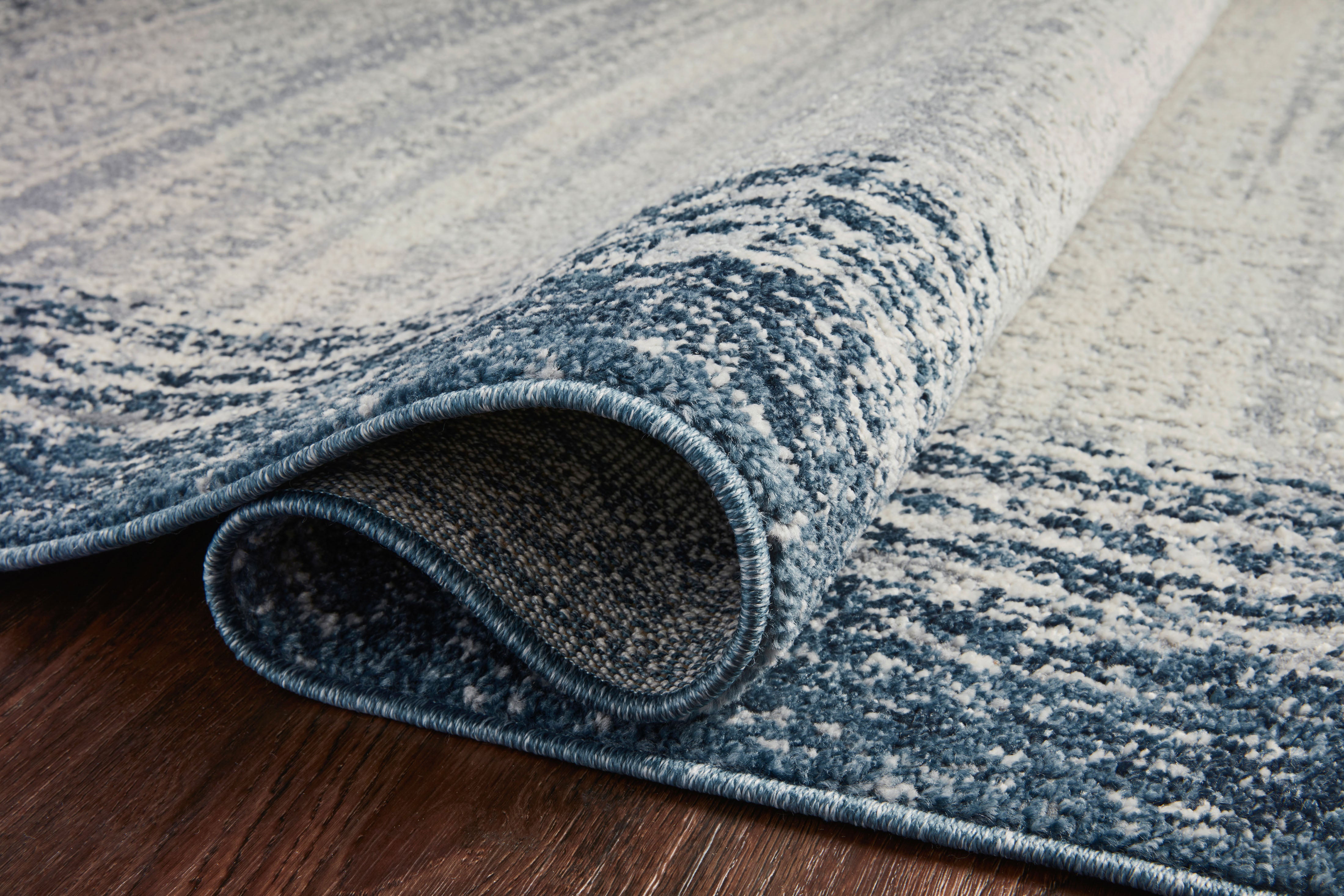 Loloi Austen Pebble / Blue Rug RUGS - synthetic Loloi