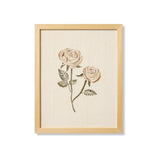 Loloi Rose Bud Beige Beige / Green Wall Art ARTWORK - framed art Loloi