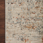 Loloi Axel Silver / Spice Rug RUGS - synthetic Loloi