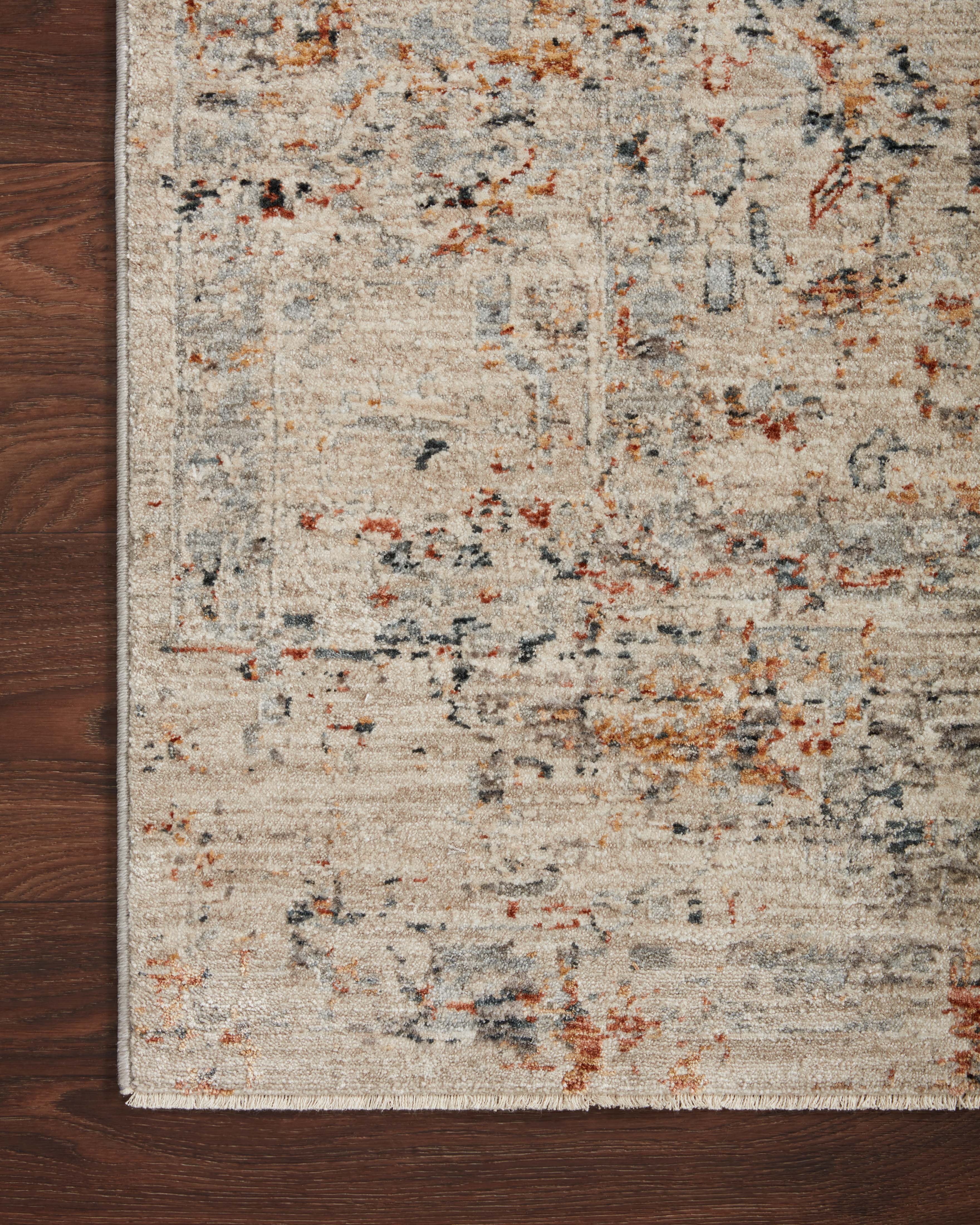 Loloi Axel Silver / Spice Rug RUGS - synthetic Loloi