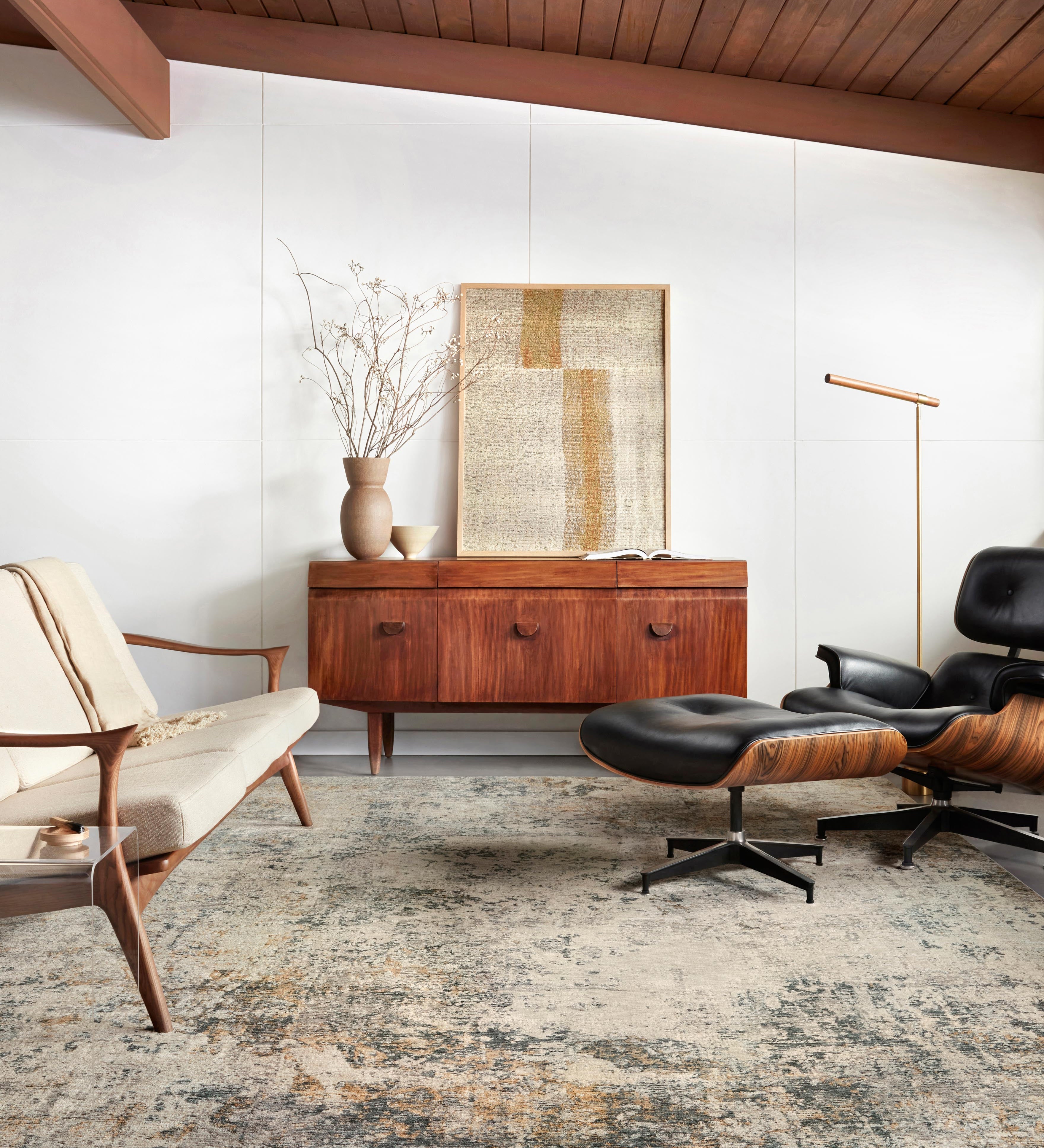 Loloi Axel Ocean / Beige Rug RUGS - synthetic Loloi