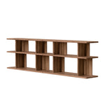 Albion 3-3 Shelving Unit FURNITURE - shelving unit Gus Natural Walnut