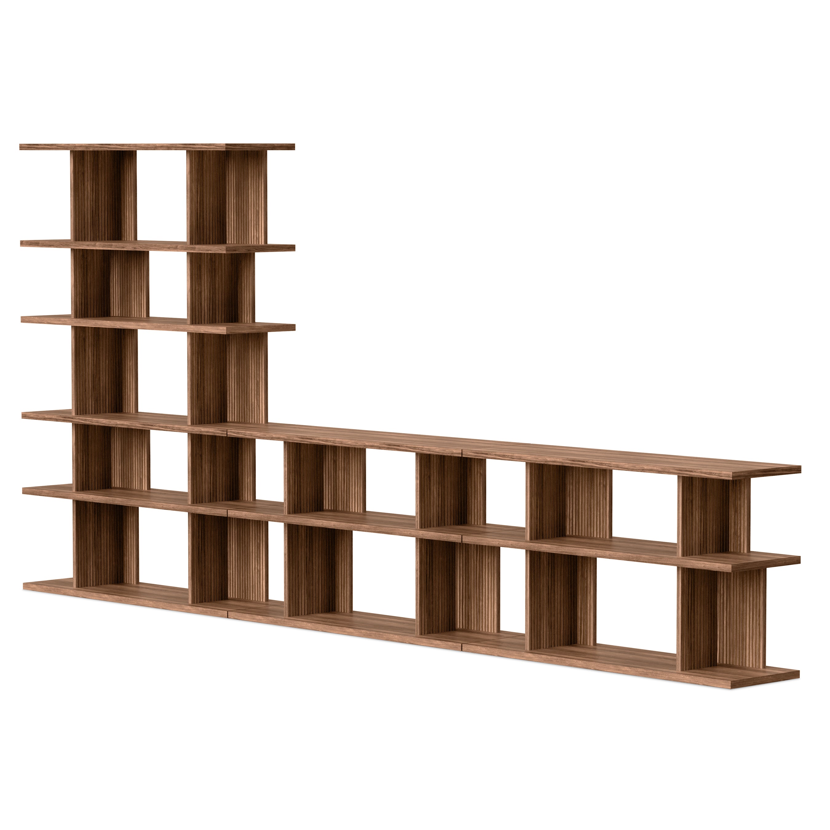 Albion 6-3-3 Shelving Unit FURNITURE - shelving unit Gus Natural Walnut