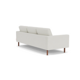 EQ3 Custom Fabric Joan 87" Sofa - Walnut Leg