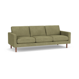EQ3 Custom Fabric Joan 87" Sofa - Walnut Leg