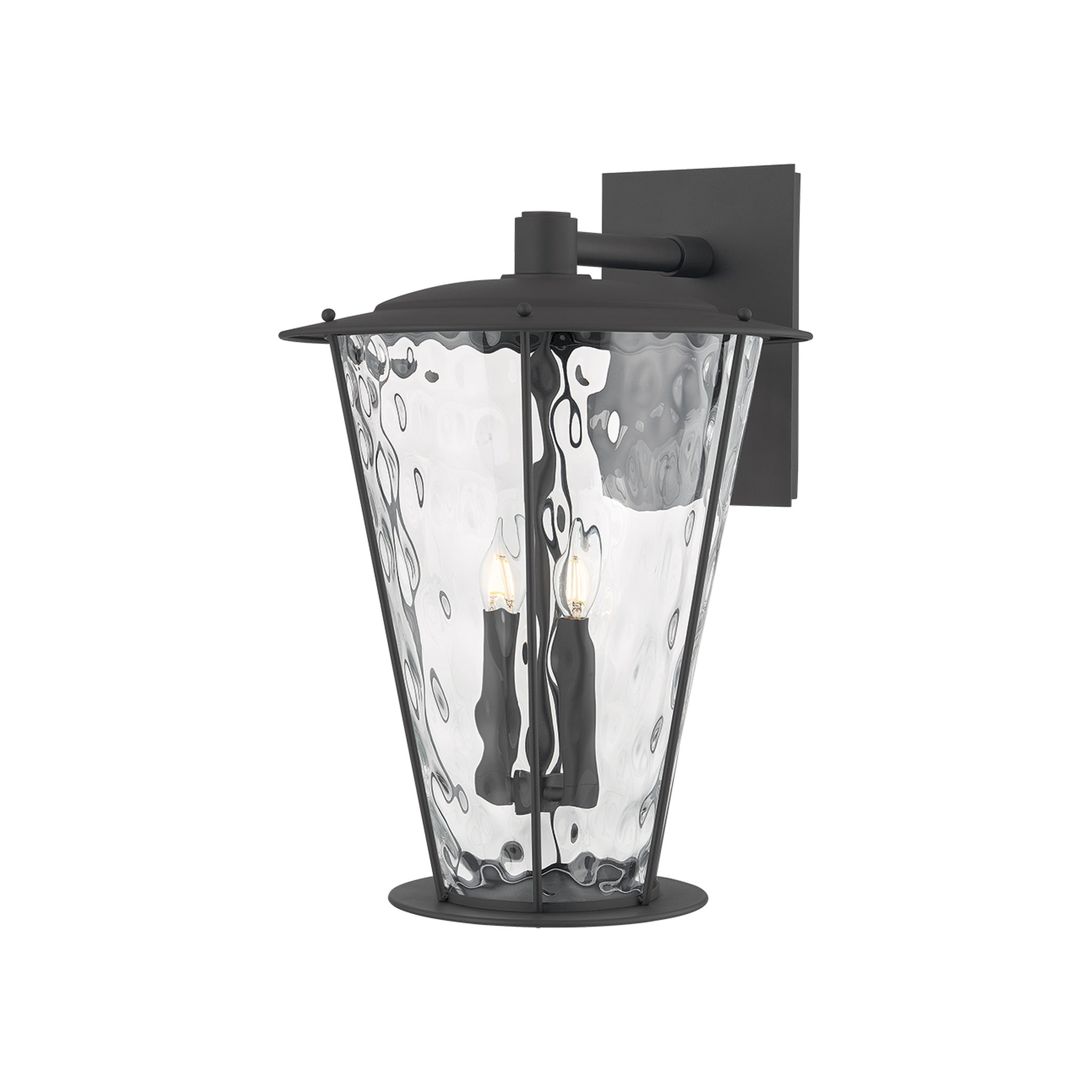 Jantzen Wall Sconce LIGHTING - wall sconce Hudson Valley Lighting Texture Black Large