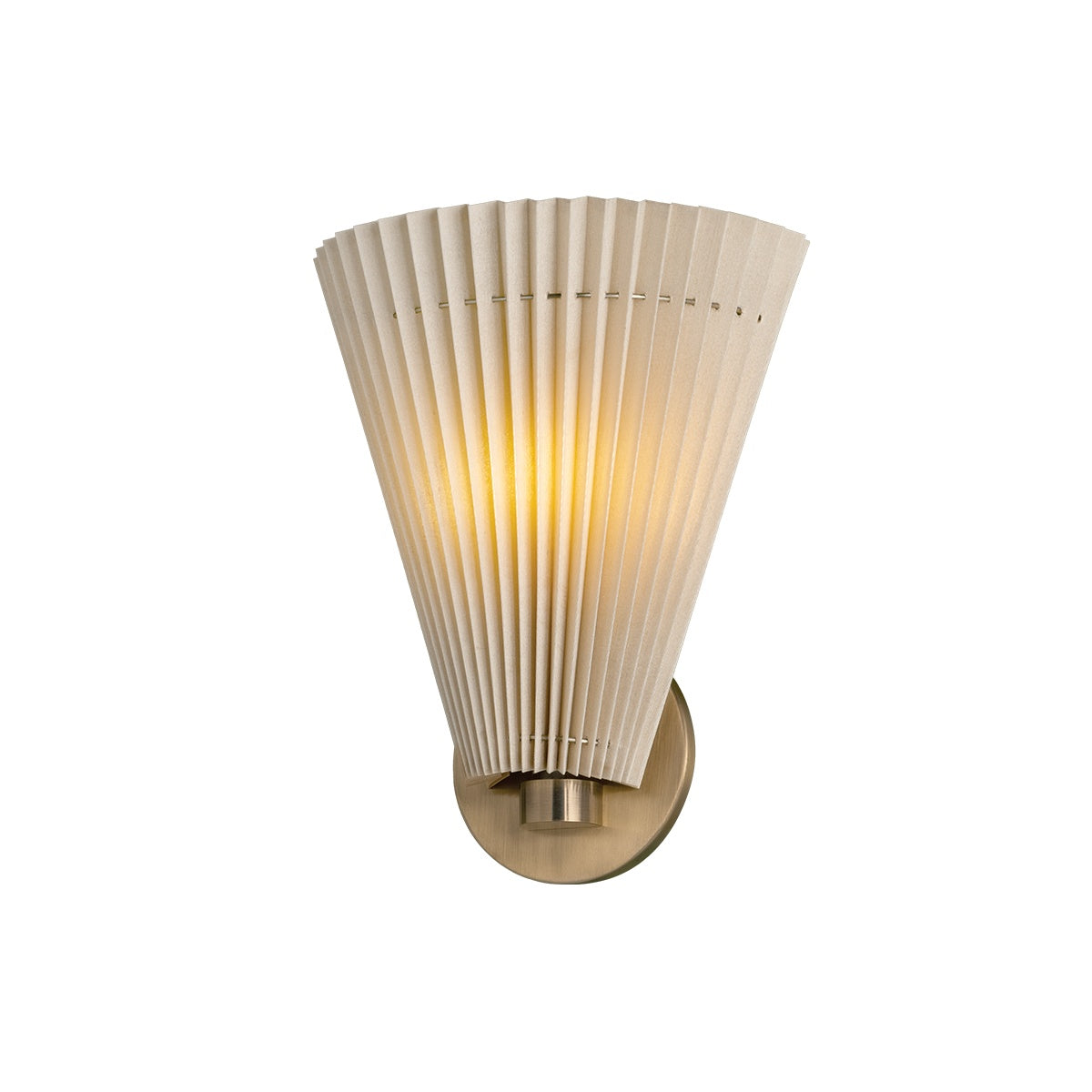 Dell Wall Sconce LIGHTING - Wall Sconce Hudson Valley Lighting Patina Brass Short