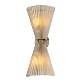 Dell Wall Sconce LIGHTING - Wall Sconce Hudson Valley Lighting Patina Brass Tall