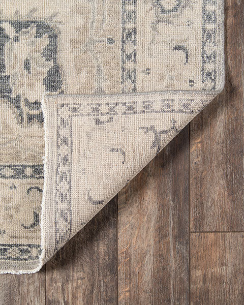 Benara Grey Hand Knotted Rug RUGS - wool Momeni