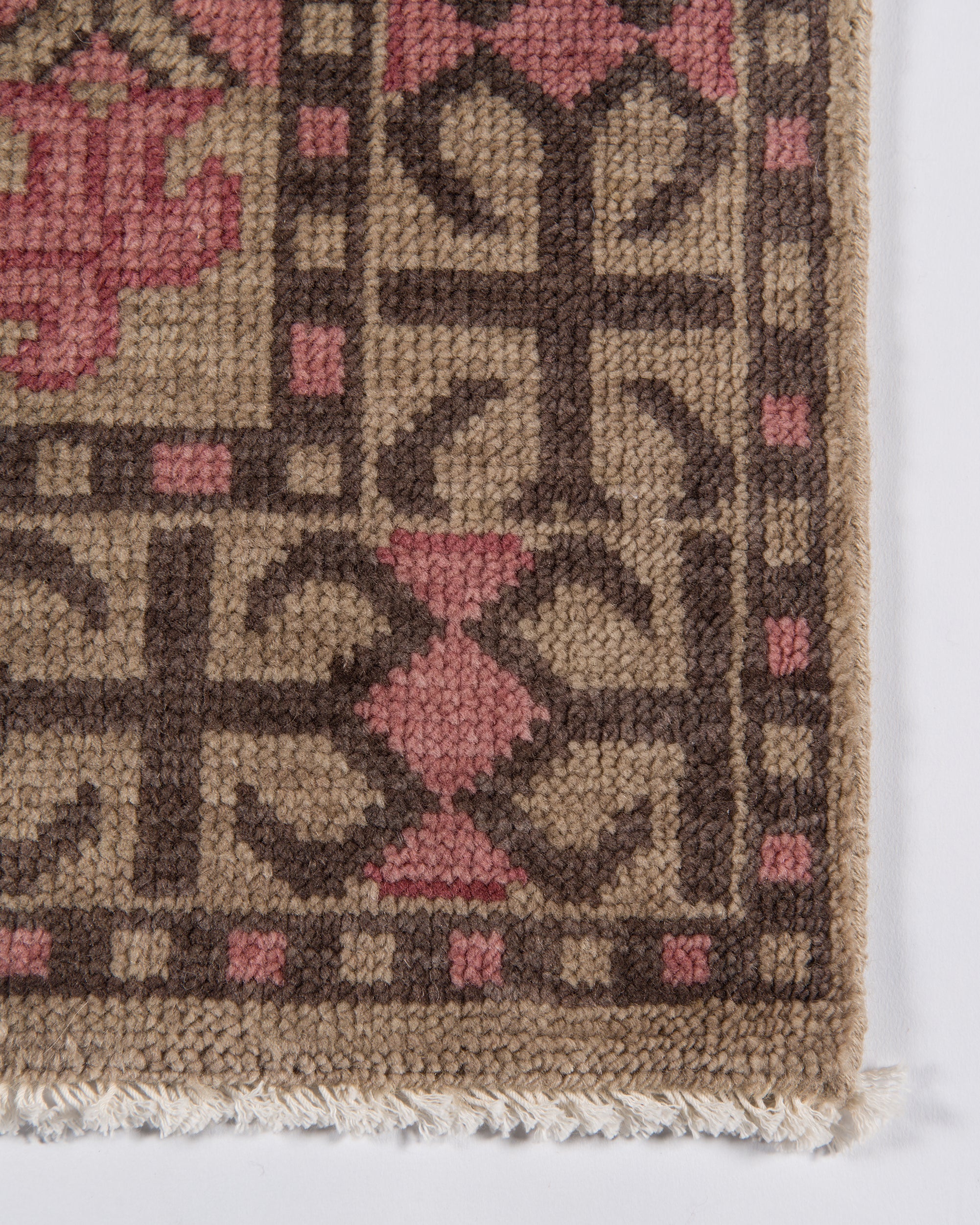 Benara Pink Hand Knotted Rug RUGS - wool Momeni