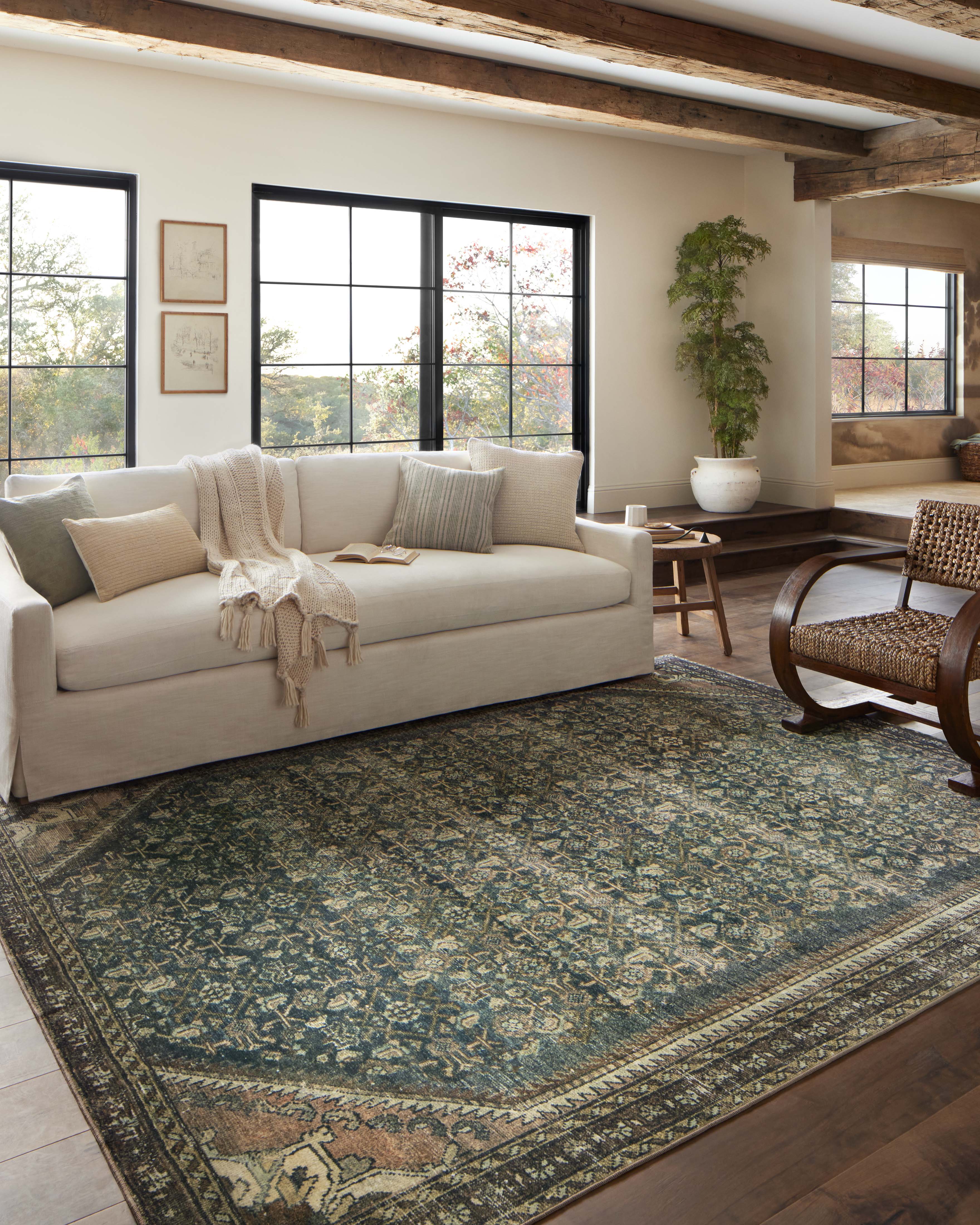 Joanna Gaines x Loloi Banks Denim / Clay Rug RUGS - synthetic Loloi