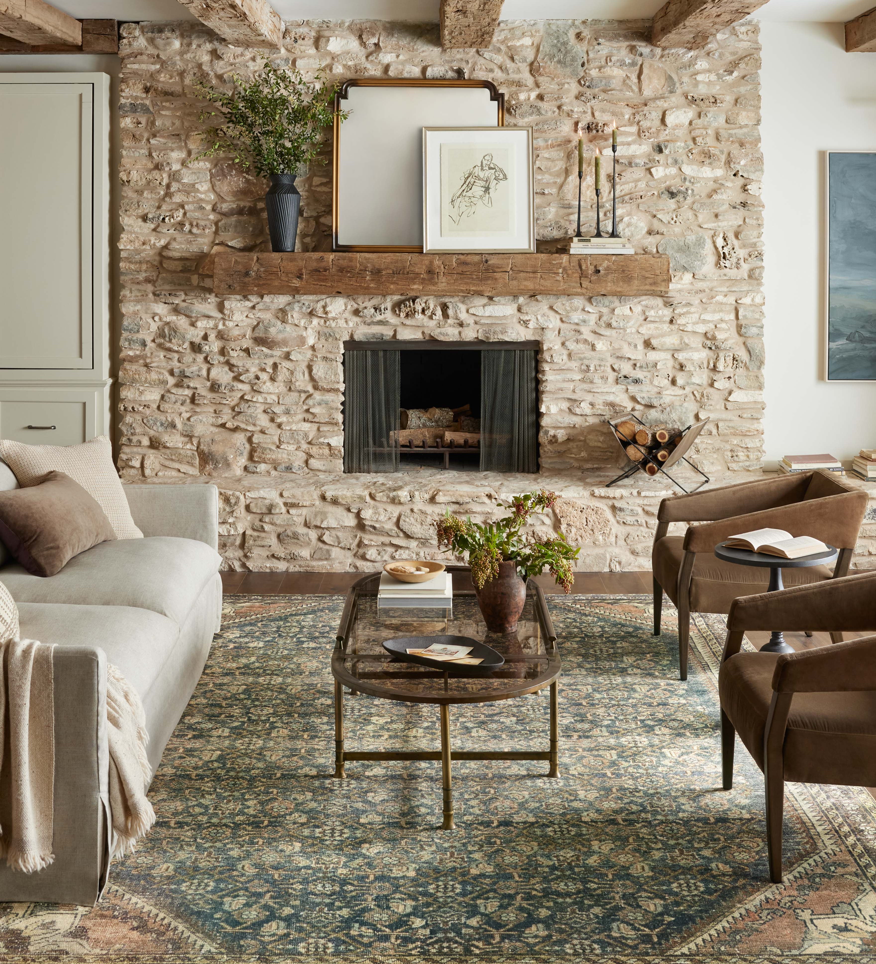 Joanna Gaines x Loloi Banks Denim / Clay Rug RUGS - synthetic Loloi