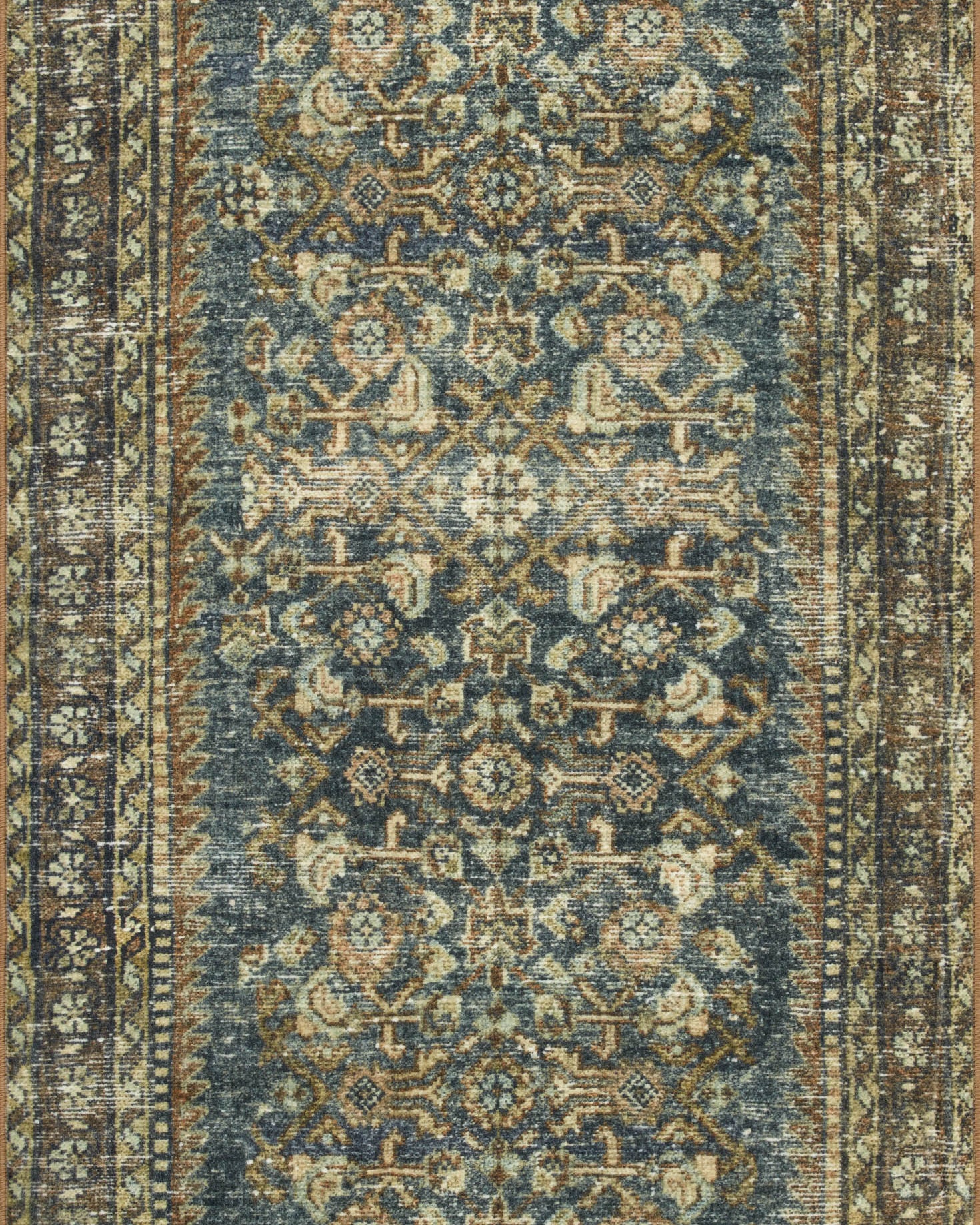 Magnolia Home by Joanna Gaines x Loloi Banks Denim / Clay Rug 1 - RUGS - patterned Loloi