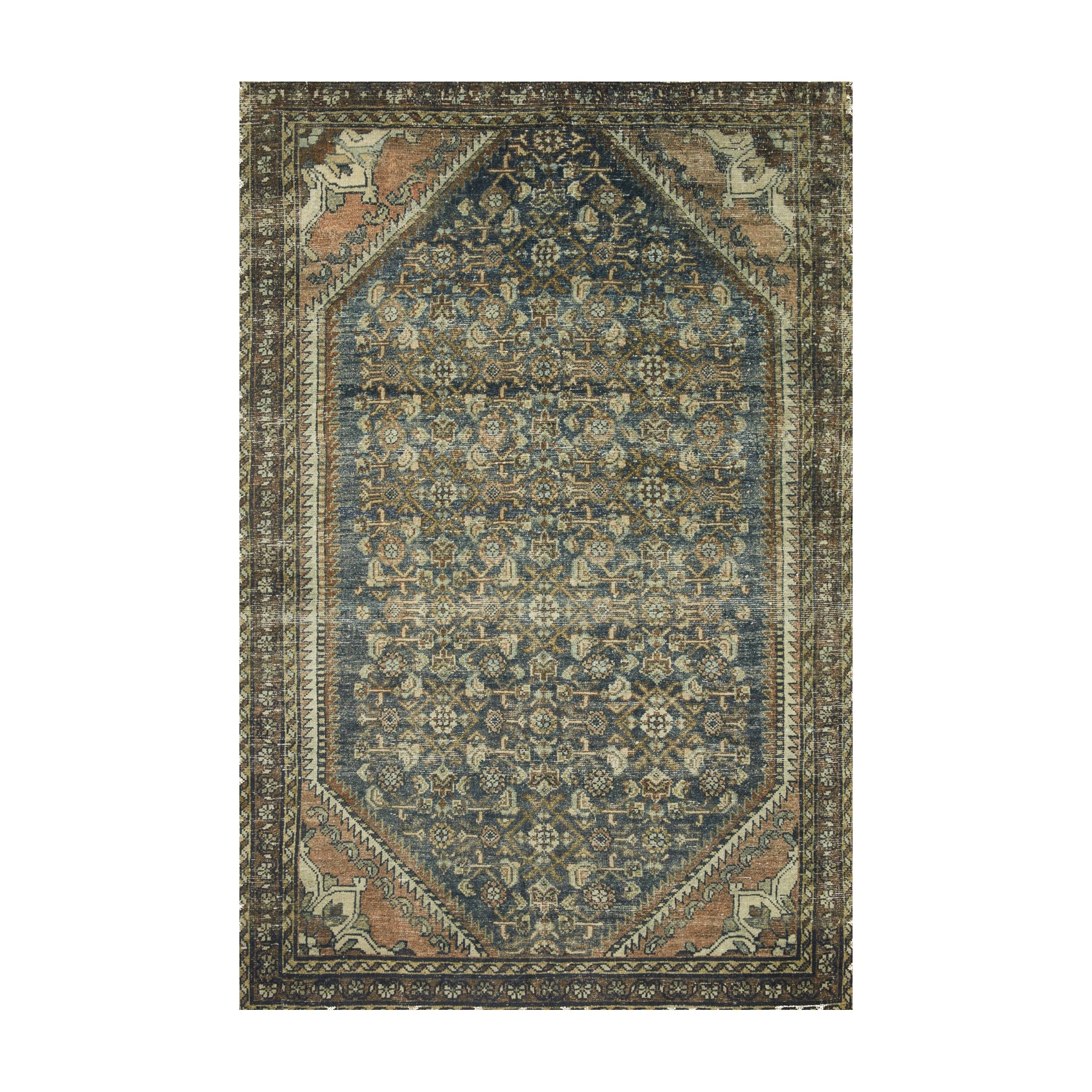 Joanna Gaines x Loloi Banks Denim / Clay Rug RUGS - synthetic Loloi 18" x 18"