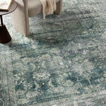 Magnolia Home by Joanna Gaines x Loloi Banks Blue / Lagoon Rug 1 - RUGS - patterned Loloi