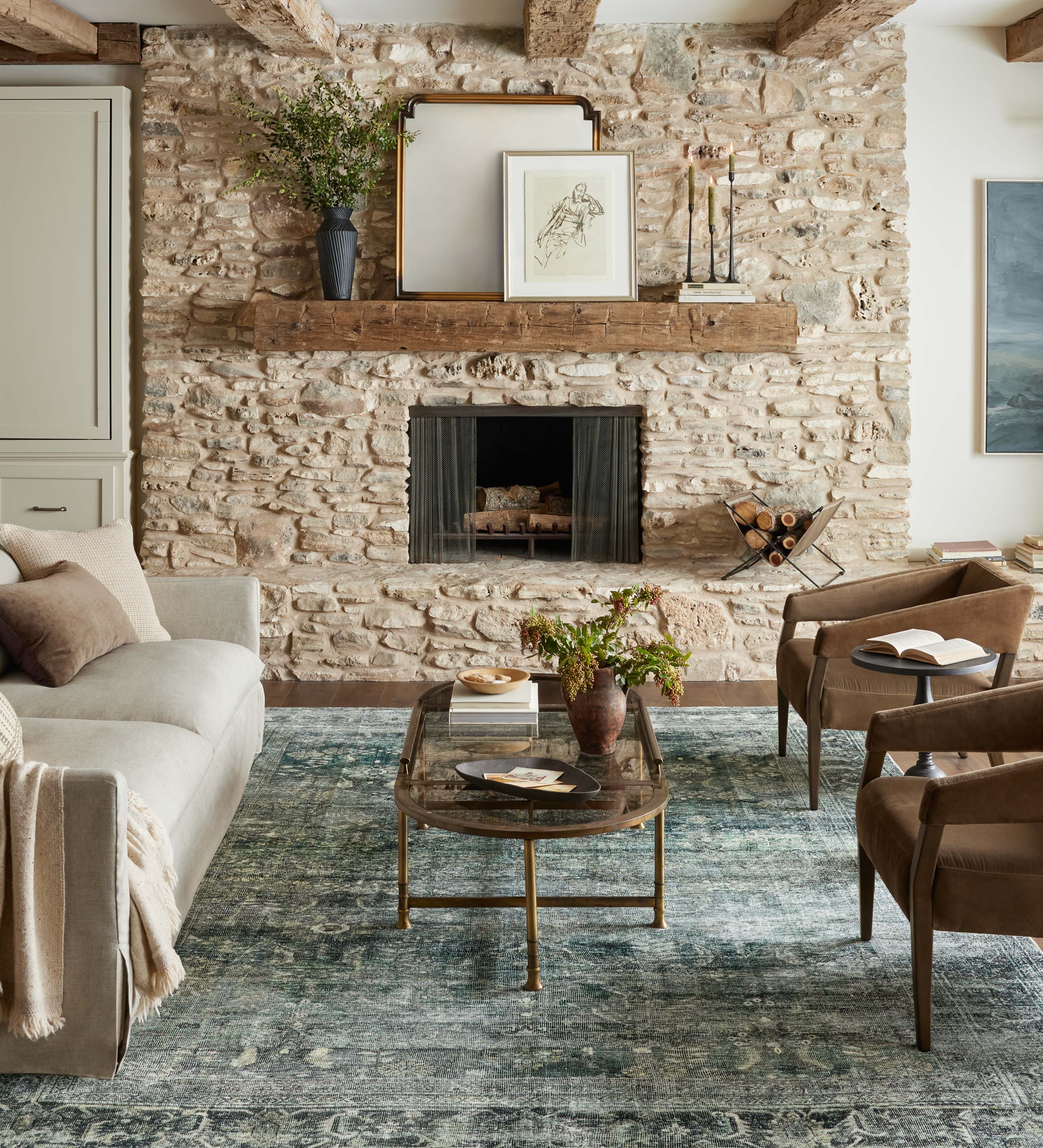 Joanna Gaines x Loloi Banks Blue / Lagoon Rug RUGS - synthetic Loloi