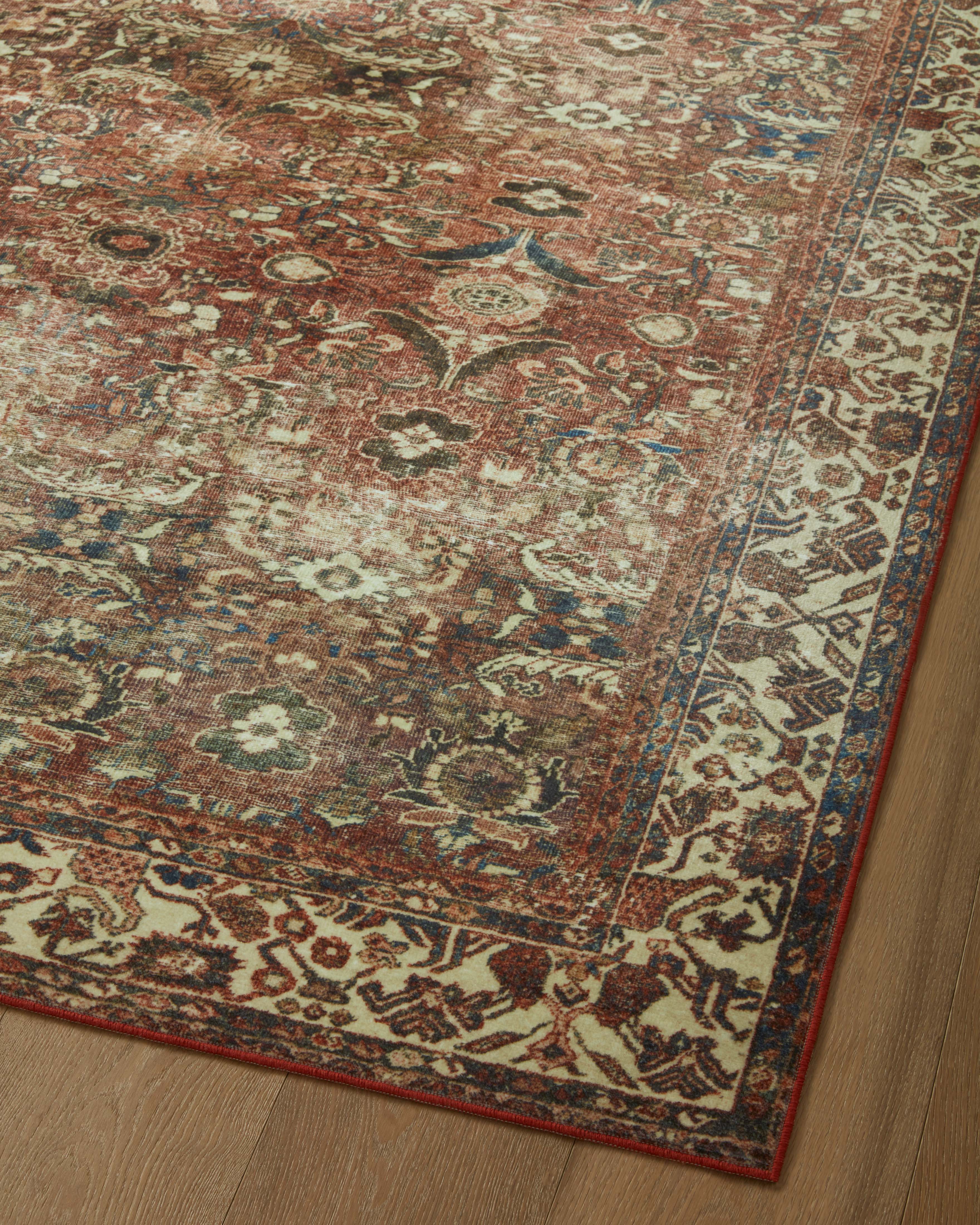 Magnolia Home by Joanna Gaines x Loloi Banks Brick / Ivory Rug 1 - RUGS - patterned Loloi