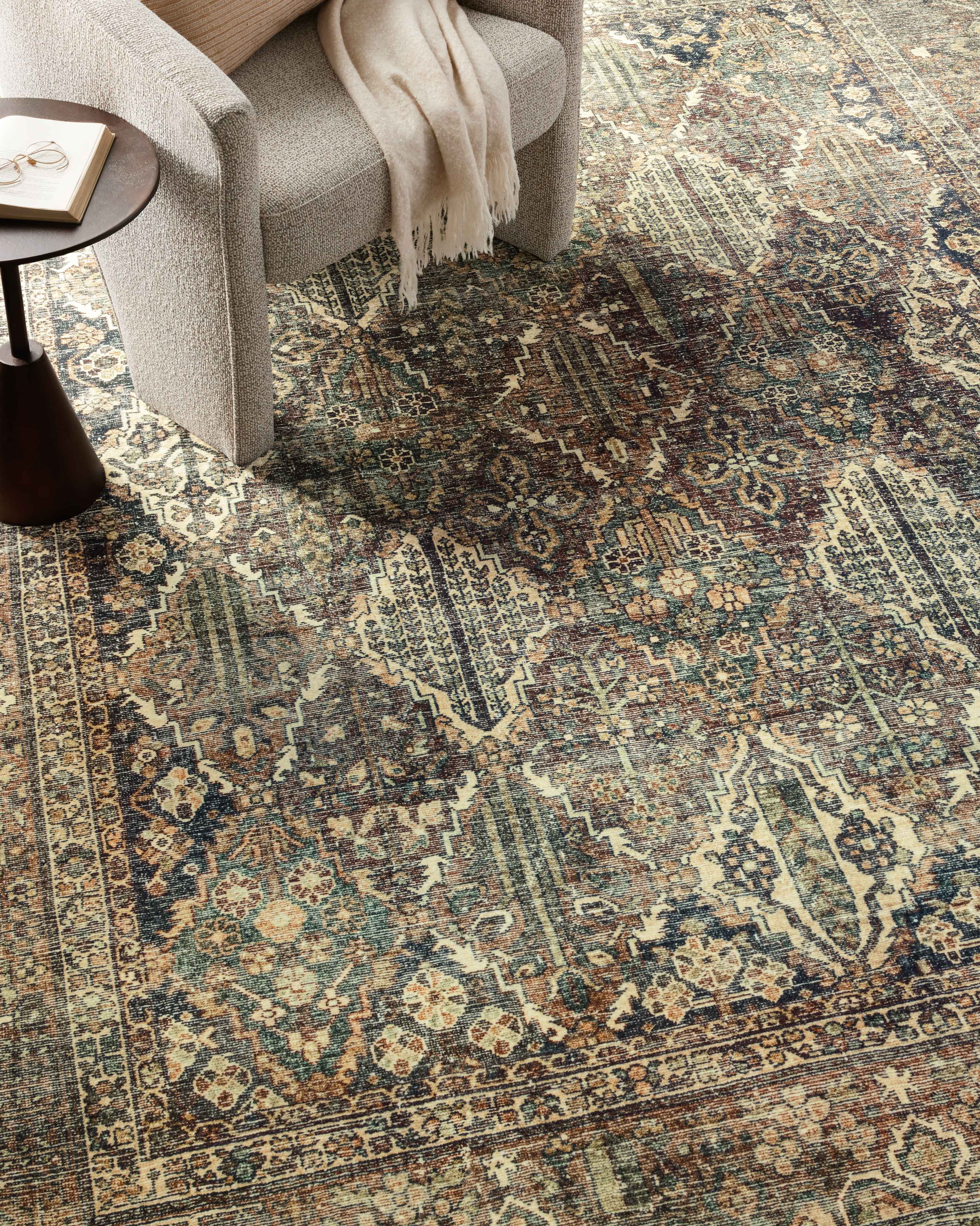 Joanna Gaines x Loloi Banks Spice / Blue Rug RUGS - synthetic Loloi