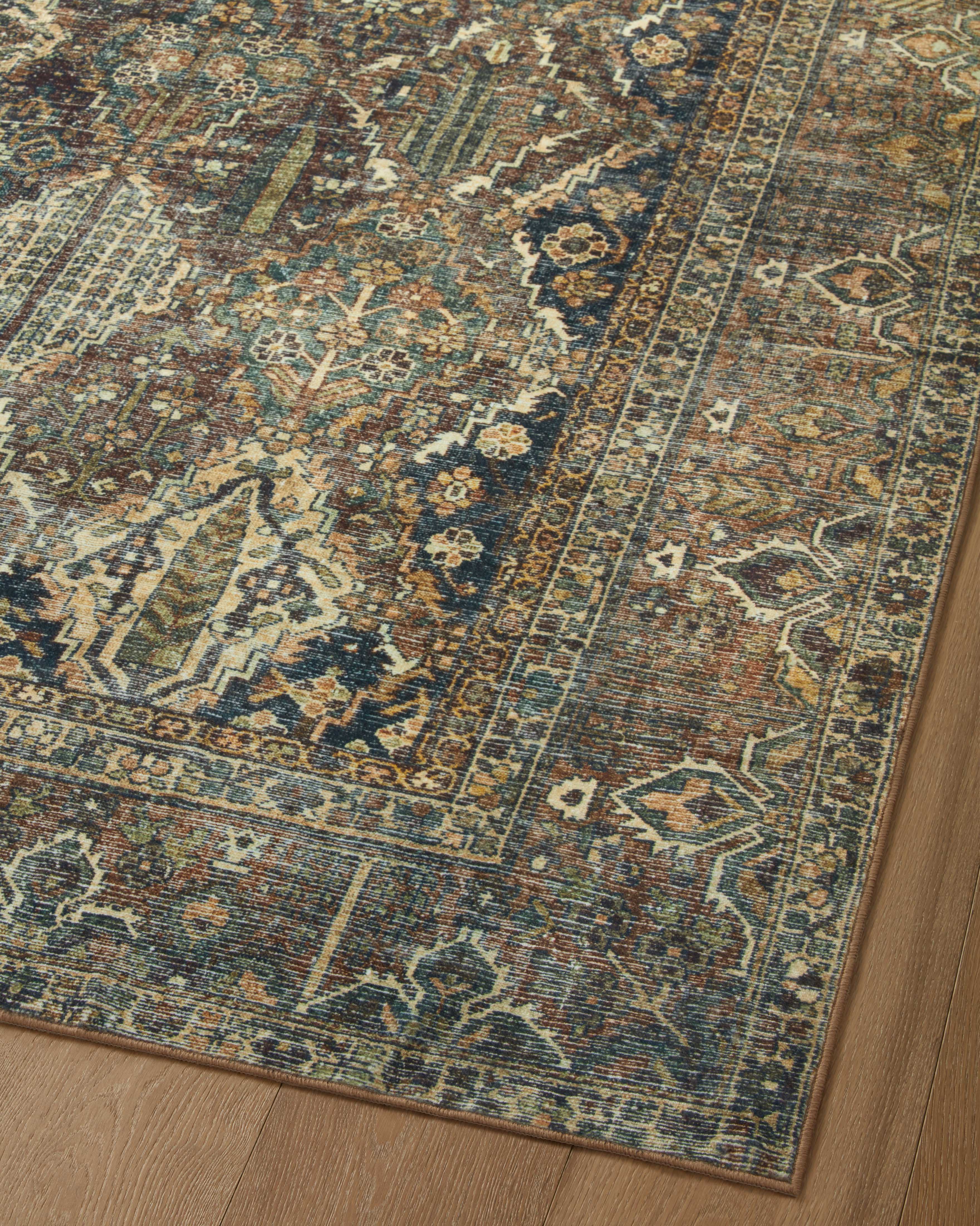 Joanna Gaines x Loloi Banks Spice / Blue Rug RUGS - synthetic Loloi