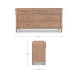 Joni 7 Drawer Dresser FURNITURE - dresser Moe's Furniture