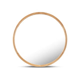 Alban Round Mirror MIRROR - wall mirror Moe's Furniture Oak Small