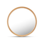 Alban Round Mirror MIRROR - wall mirror Moe's Furniture Oak Large