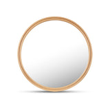 Alban Round Mirror MIRROR - wall mirror Moe's Furniture Oak Large