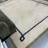 FLOOR MODEL - Nate Berkus Serge Bordered Wool Cozy Area Rug - 8'6" x 11'6"