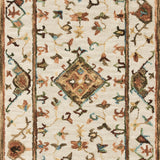 Loloi Beatty Ivory / Rust Rug RUGS - wool Loloi