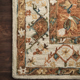 Loloi Beatty Ivory / Rust Rug RUGS - wool Loloi