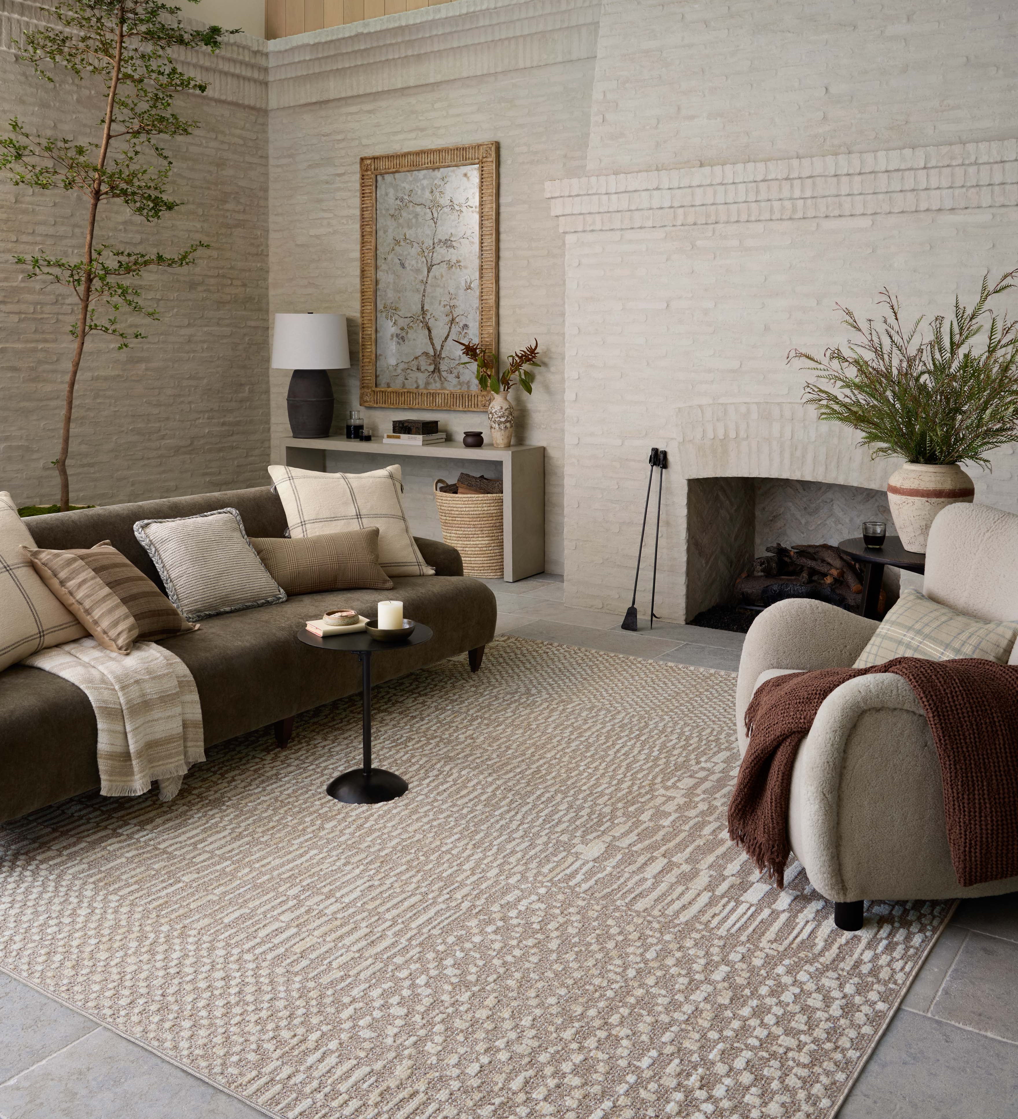 Amber Lewis x Loloi Bexley Natural / Birch Rug RUGS - synthetic Loloi