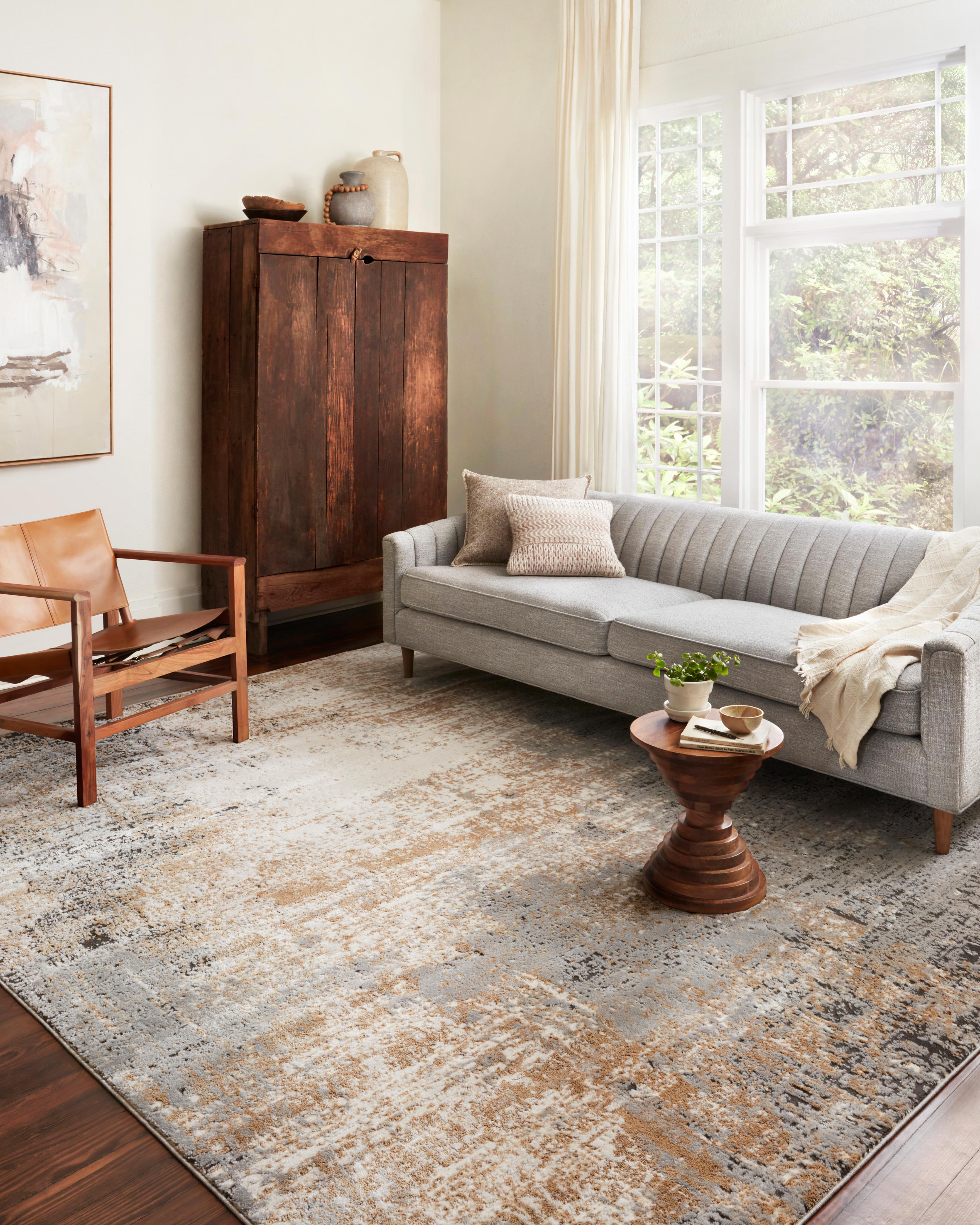 Loloi Bianca Stone / Gold Rug RUGS - synthetic Loloi