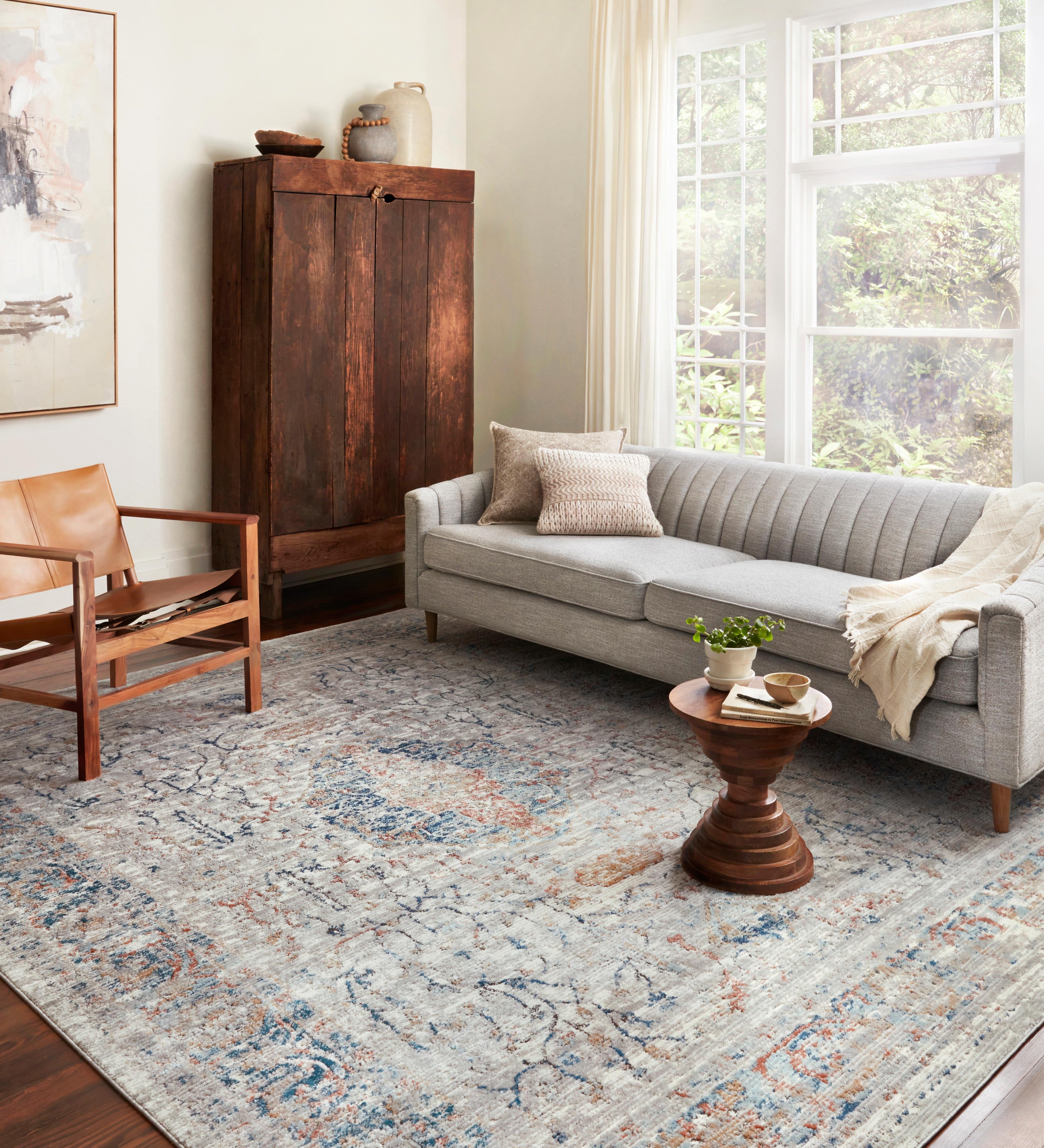 Loloi Bianca Stone / Multi Rug RUGS - synthetic Loloi