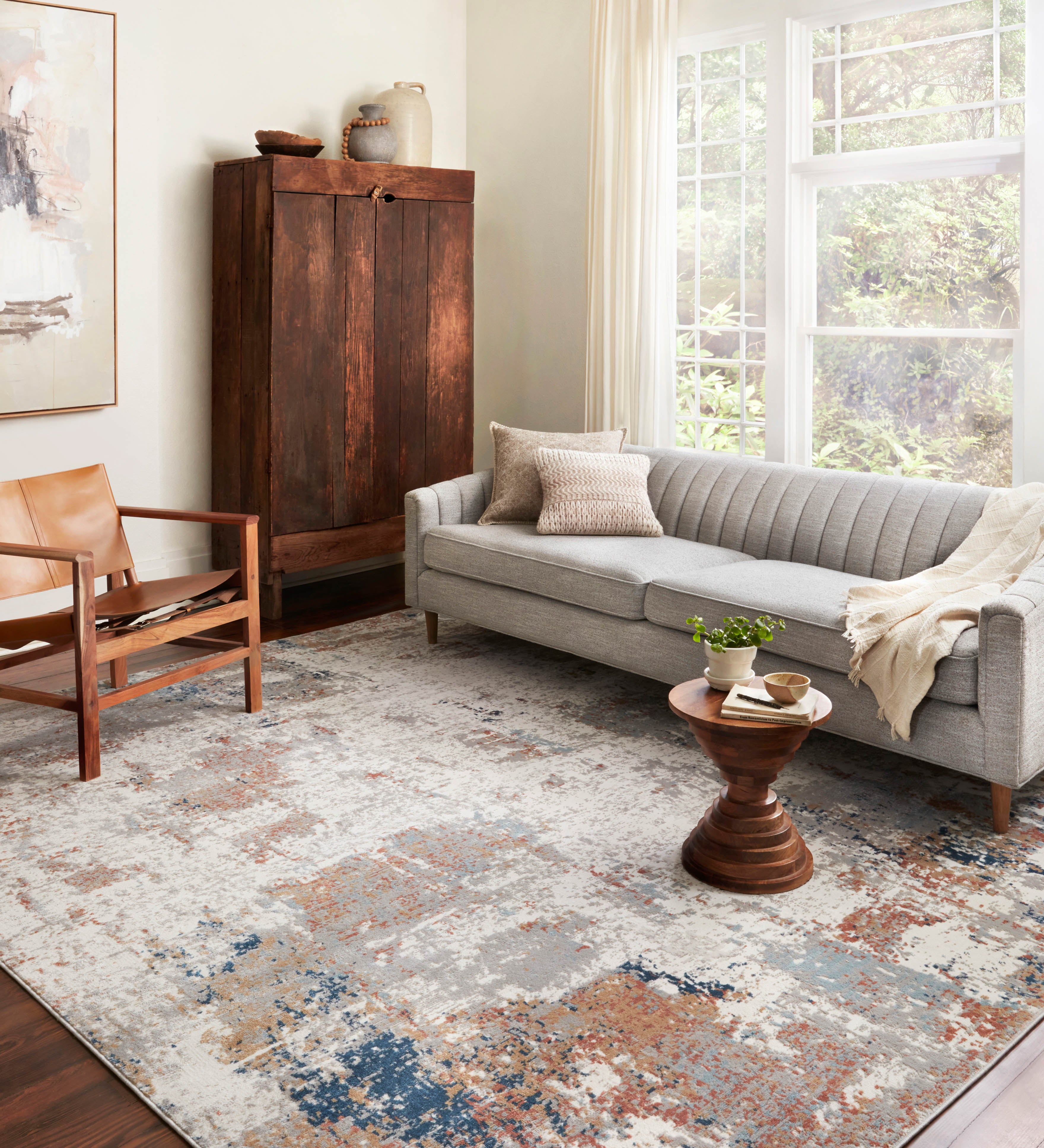 Loloi Bianca Ivory / Multi Rug RUGS - synthetic Loloi