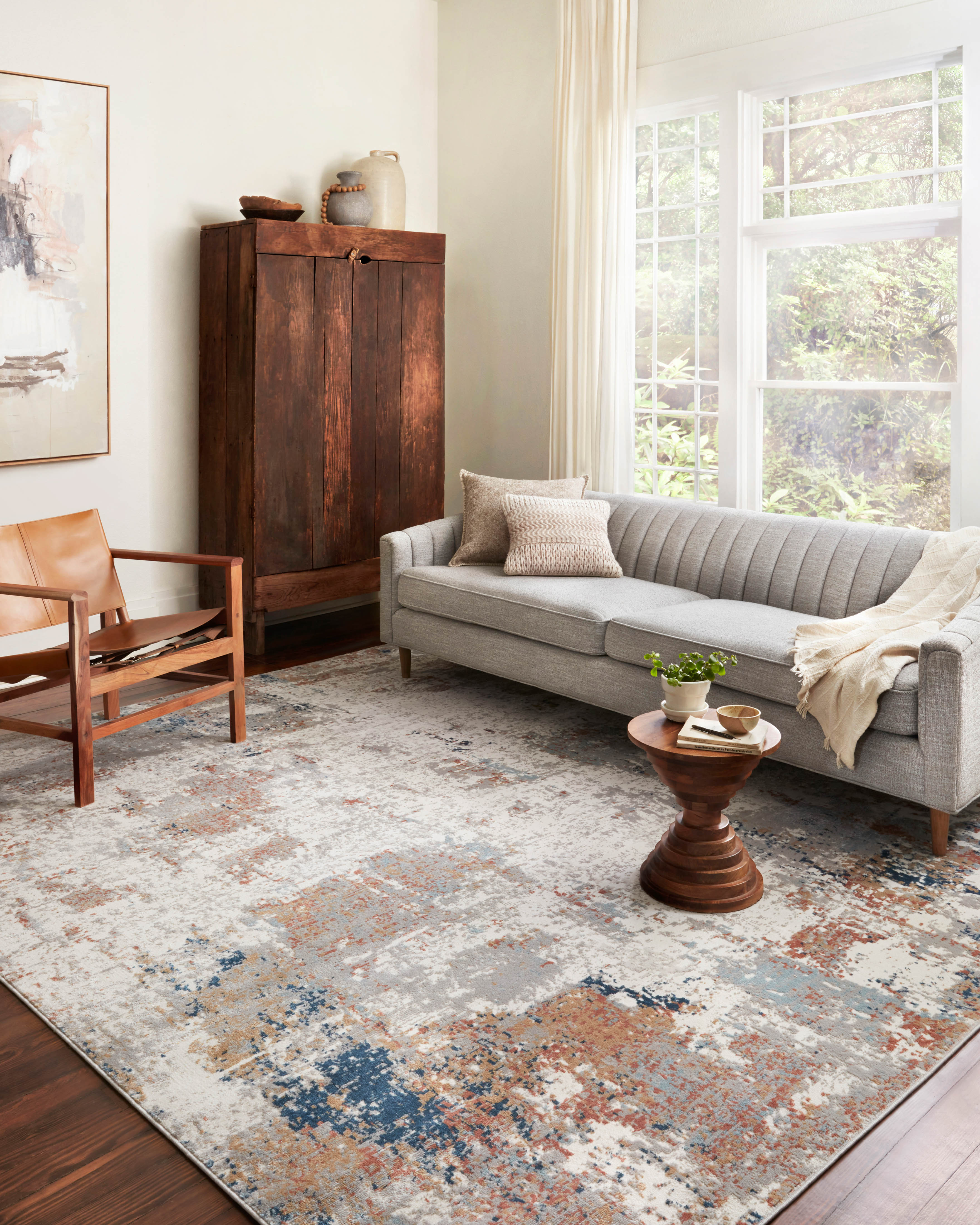 Loloi Bianca Ivory / Multi Rug RUGS - synthetic Loloi