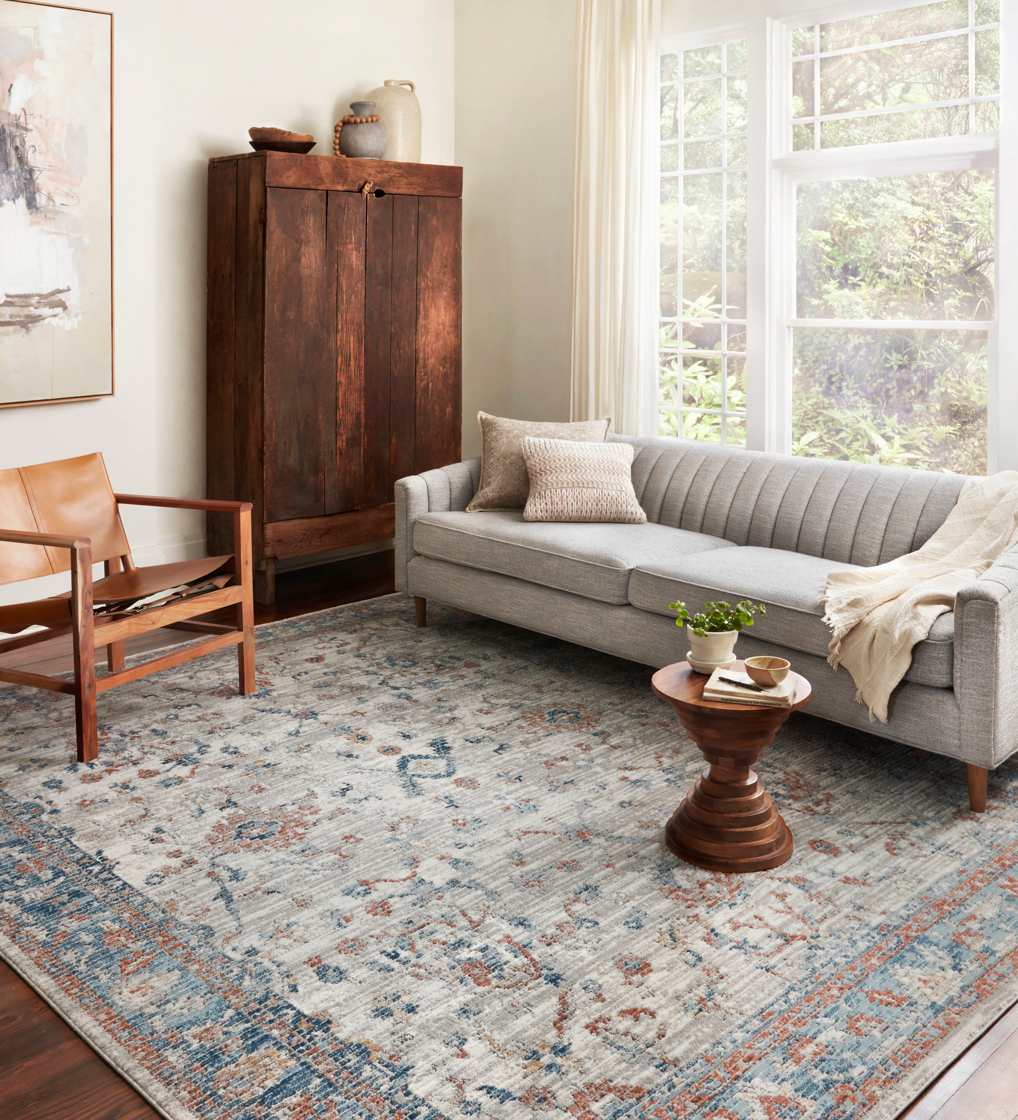 Loloi Bianca Dove / Multi Rug RUGS - synthetic Loloi