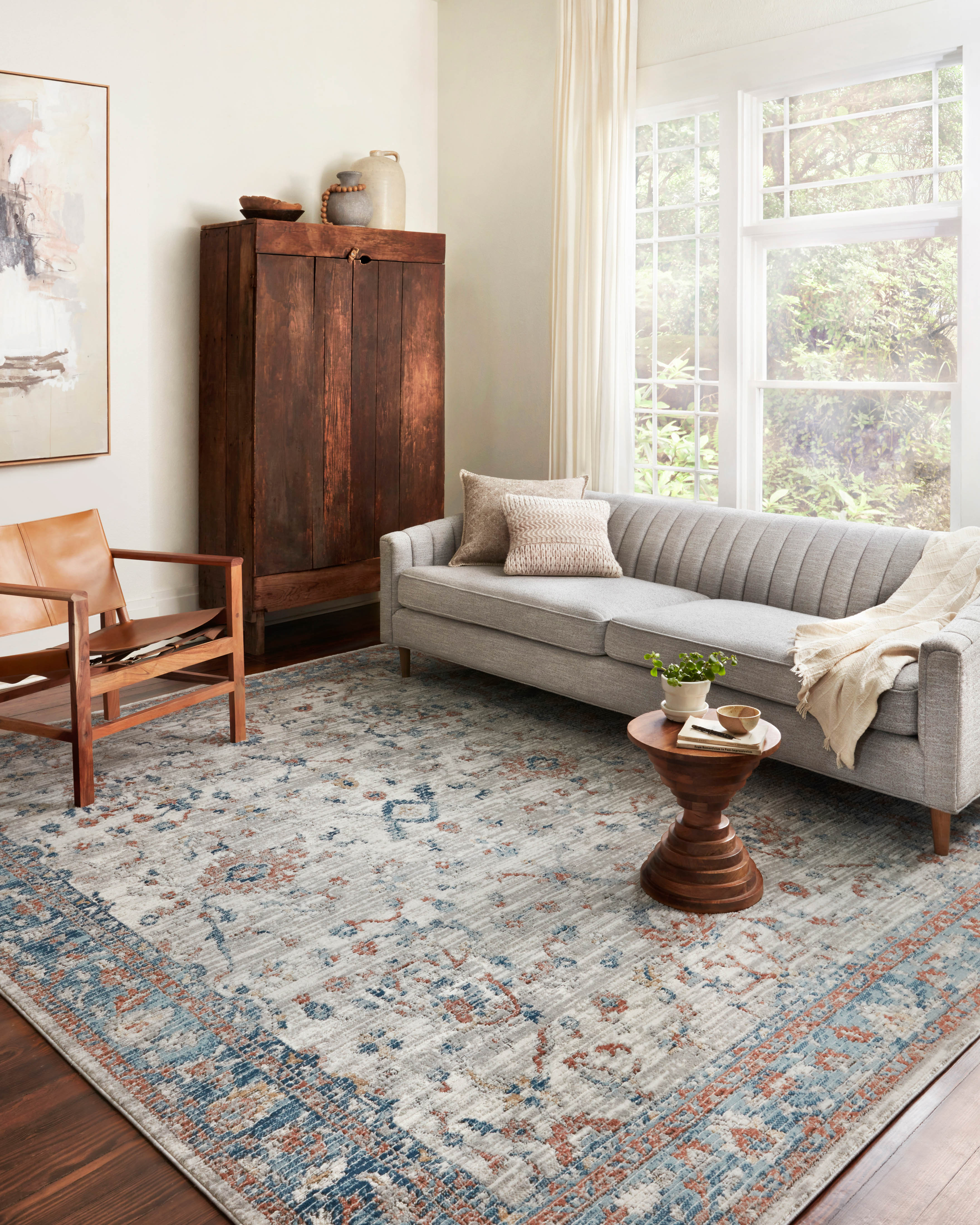 Loloi Bianca Dove / Multi Rug RUGS - synthetic Loloi
