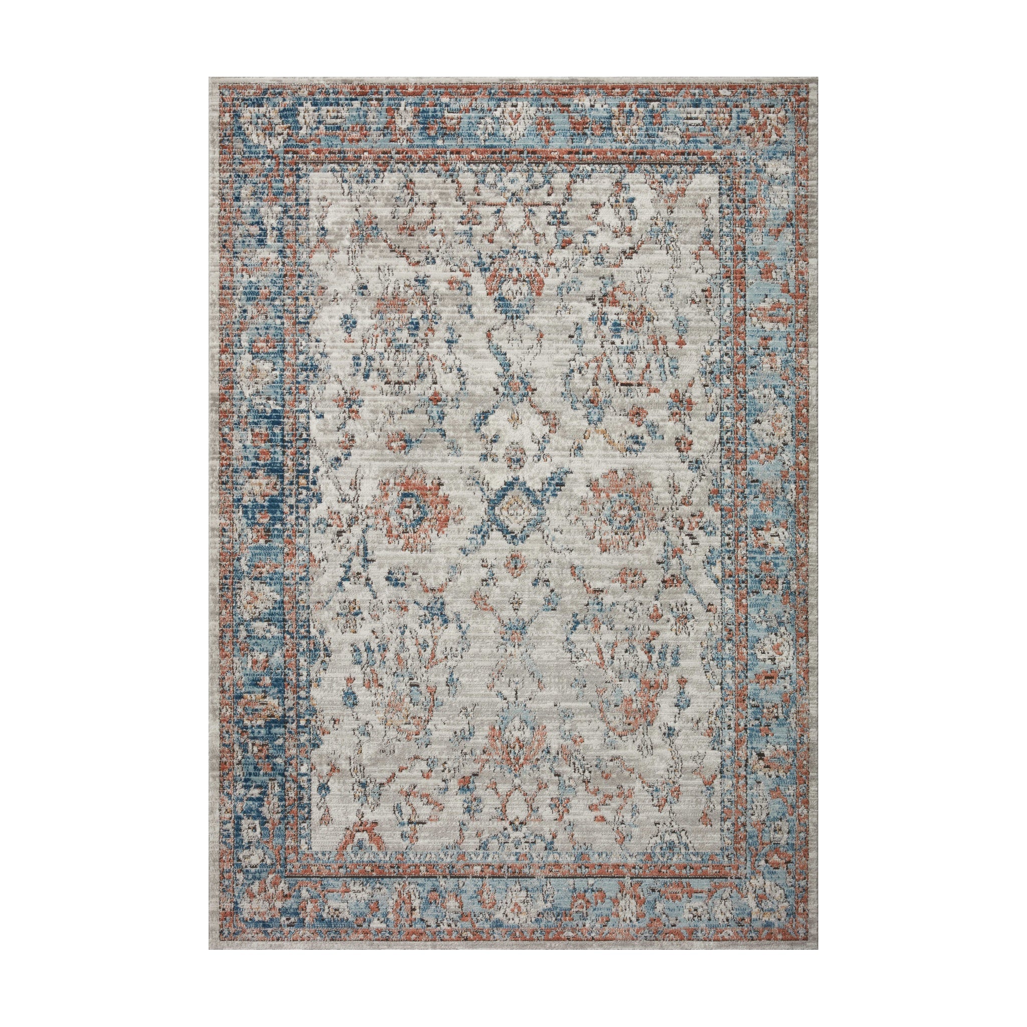 Loloi Bianca Dove / Multi Rug RUGS - synthetic Loloi 18" x 18"
