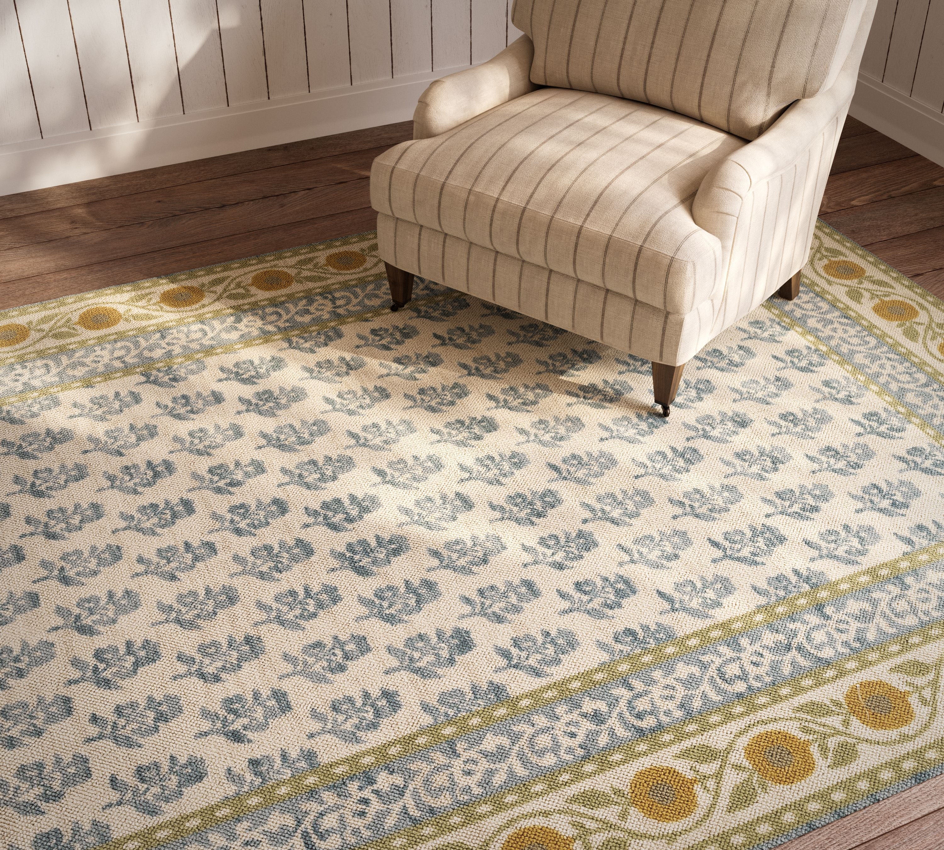 Bellbury Block Print Rug RUGS - wool Momeni
