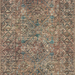 Amber Lewis x Loloi Billie Aqua / Rust Rug 0-patterned rugs Loloi