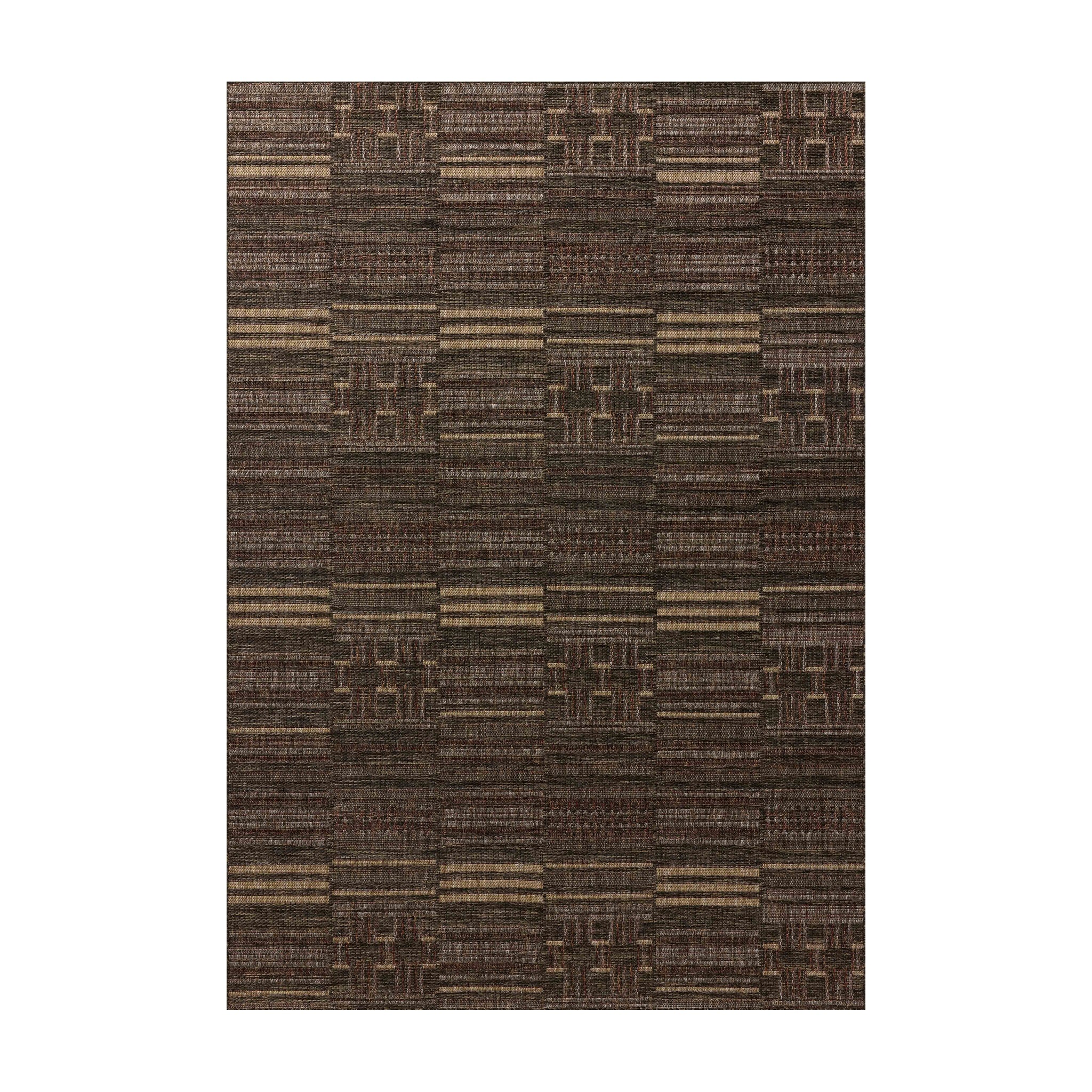Loloi Birch Spice / Tobacco Indoor/Outdoor Rug RUGS - synthetic Loloi 18" x 18"