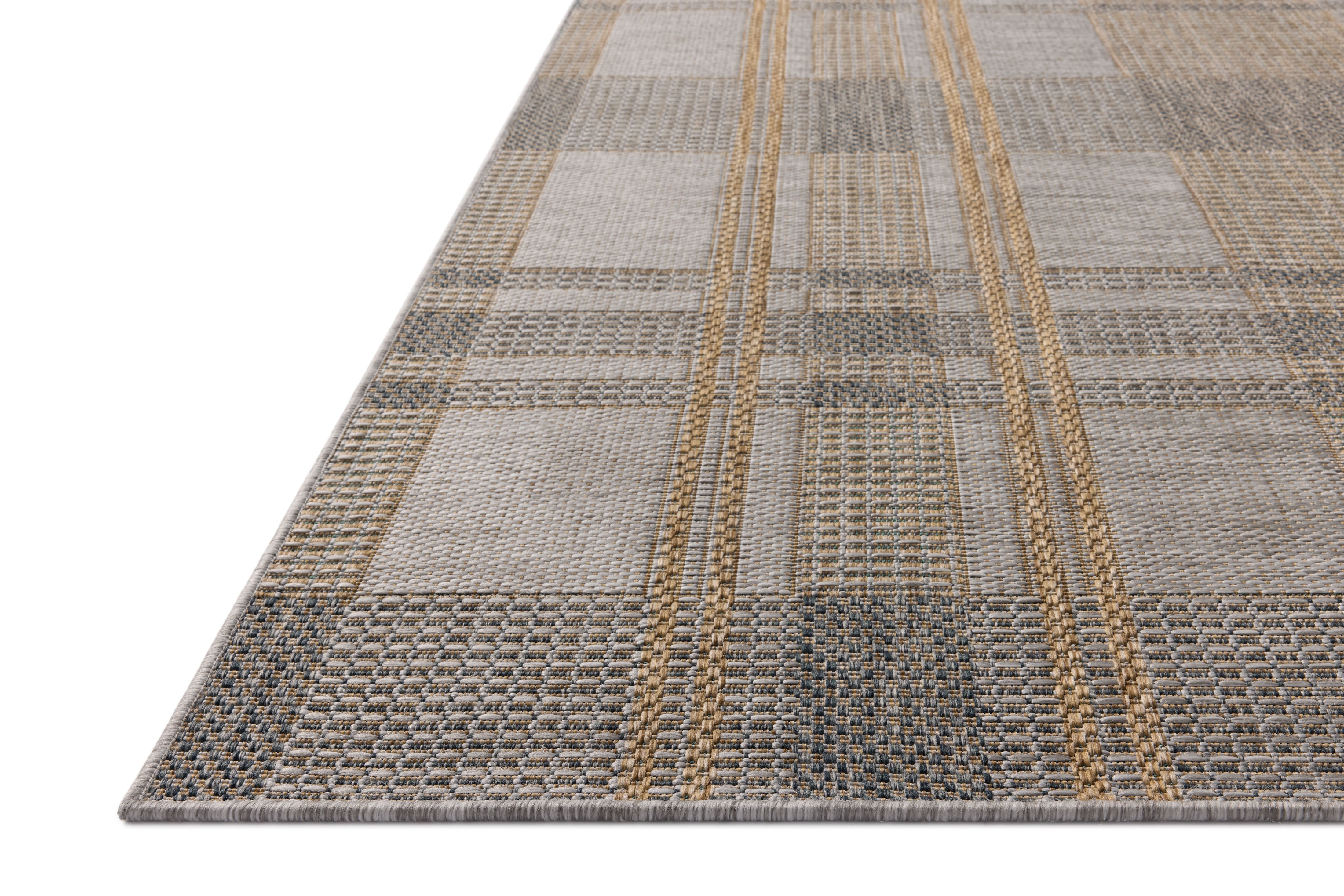Loloi Birch Bone / Gold Indoor/Outdoor Rug Loloi