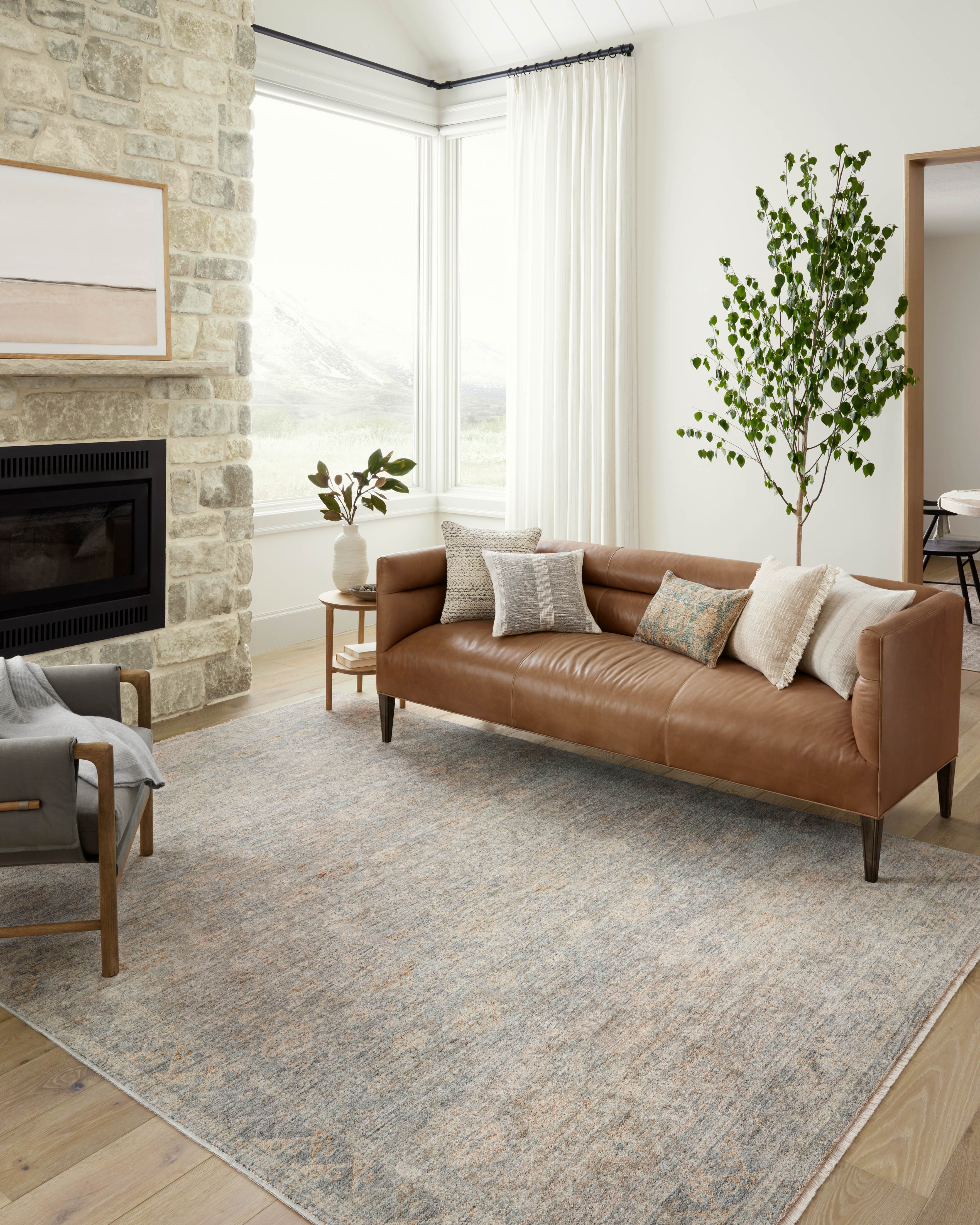 Angela Rose x Loloi Blake Sky/ Beige Rug 0-RUGS Loloi