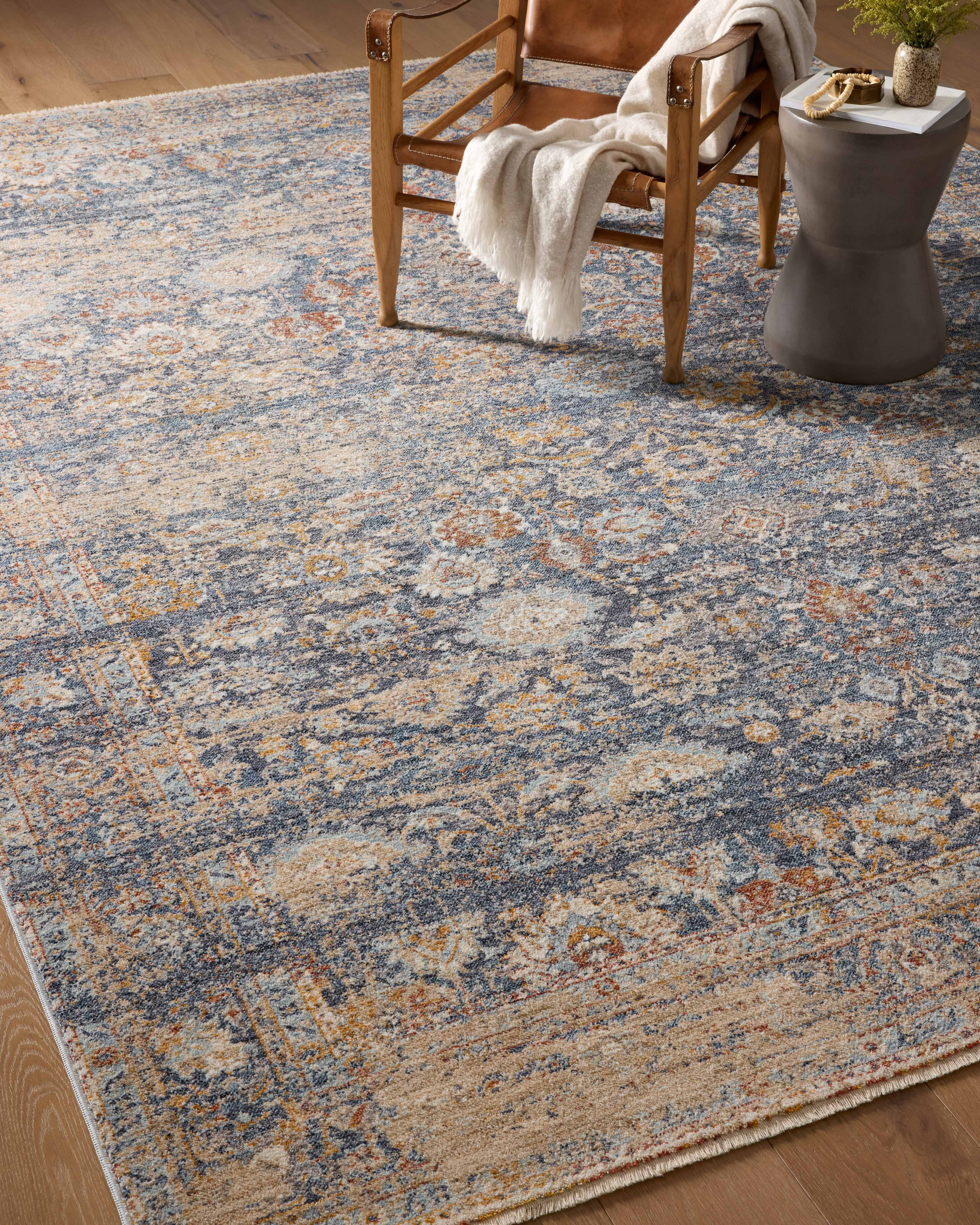 Angela Rose x Loloi Blake Navy/ Multi Rug 0-RUGS Loloi