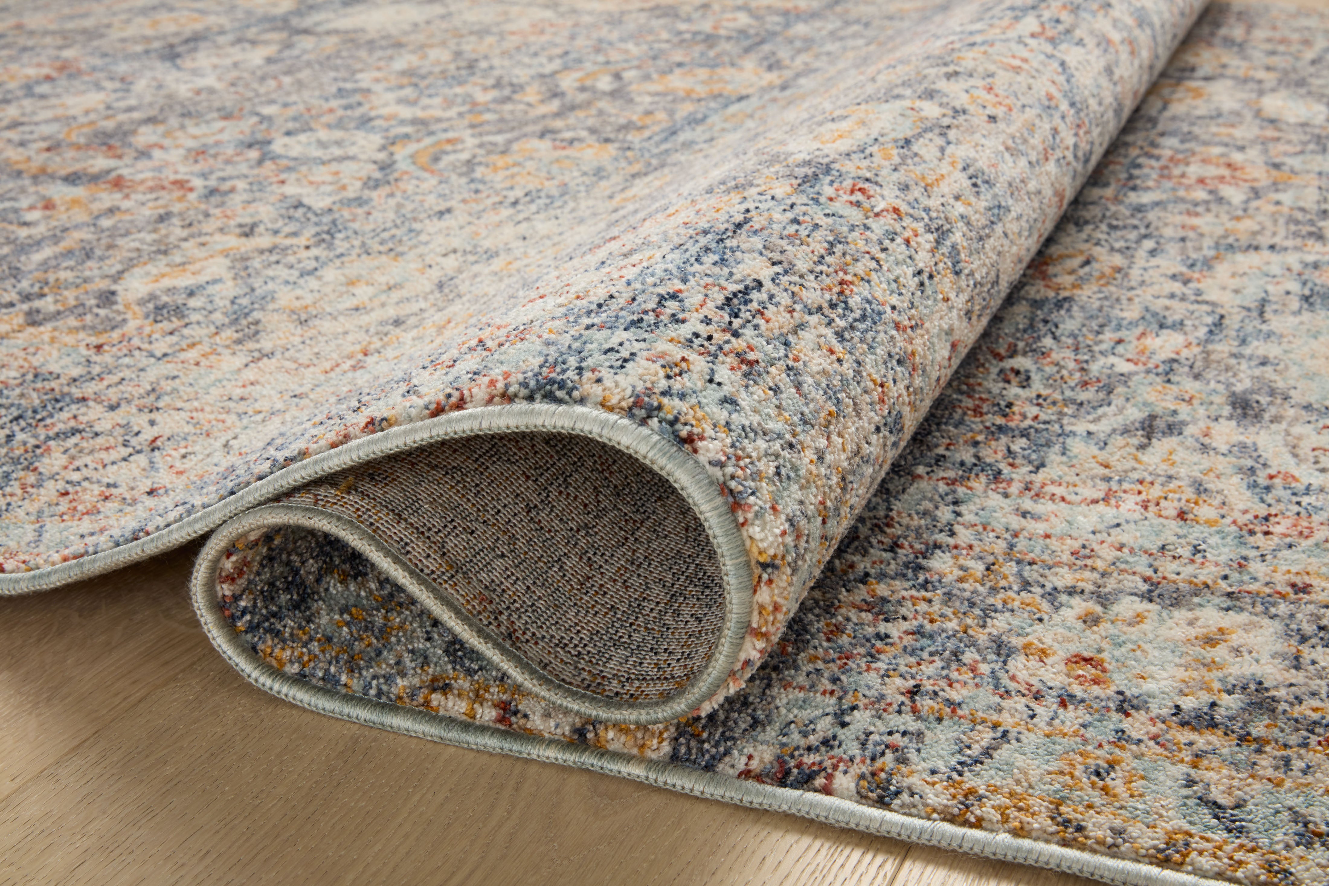 Angela Rose x Loloi Blake Navy/ Multi Rug 0-RUGS Loloi