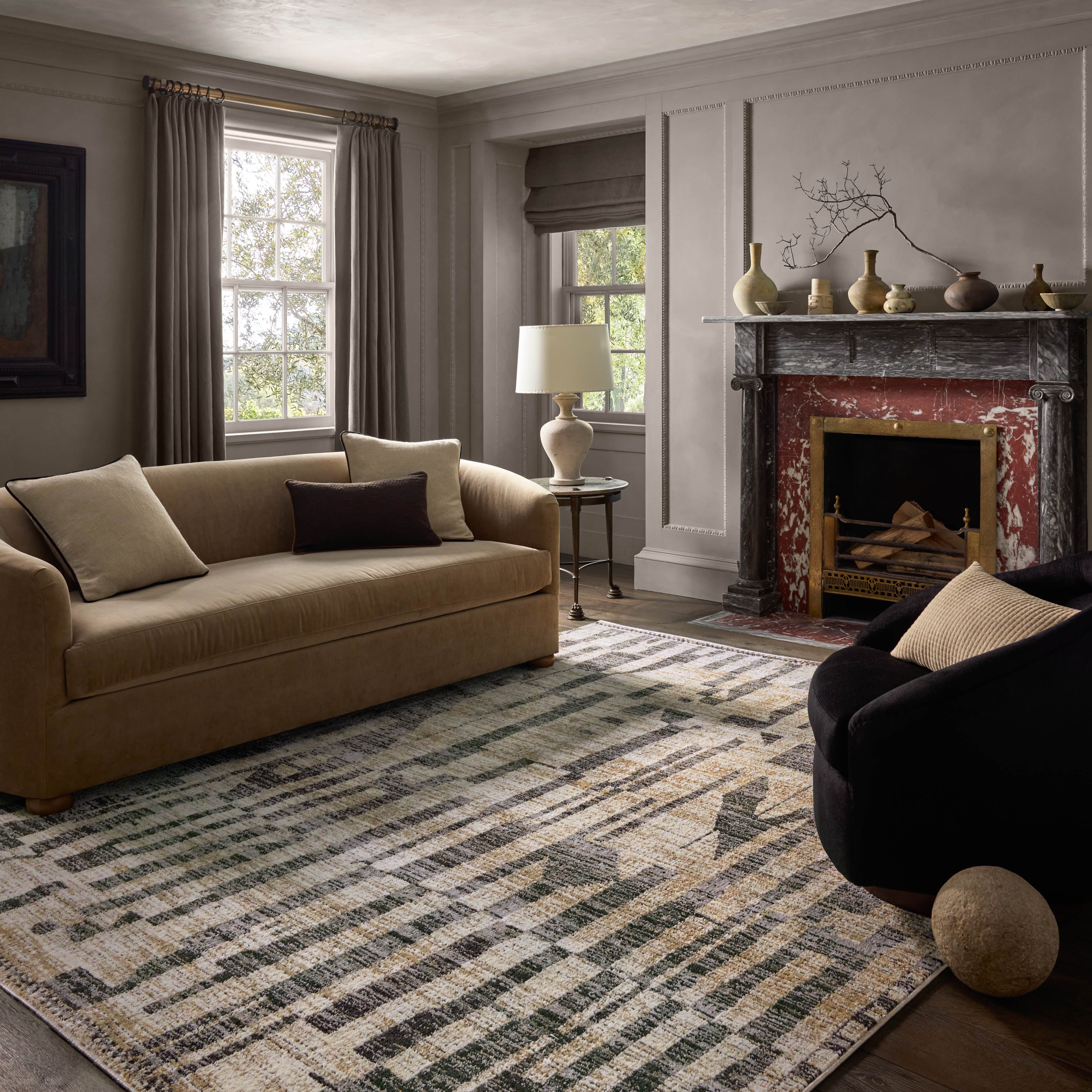 Jeremiah Brent x Loloi Bleecker Beige / Stone Rug - Rug & Weave