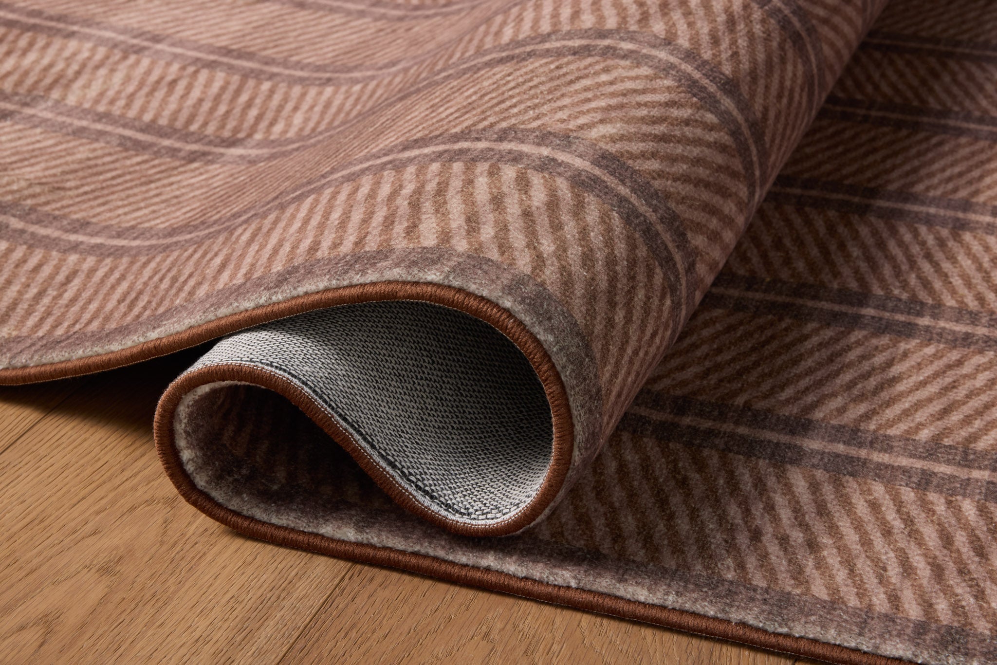 Chris Loves Julia x Loloi Bobby Camel / Plum Rug - Rug & Weave